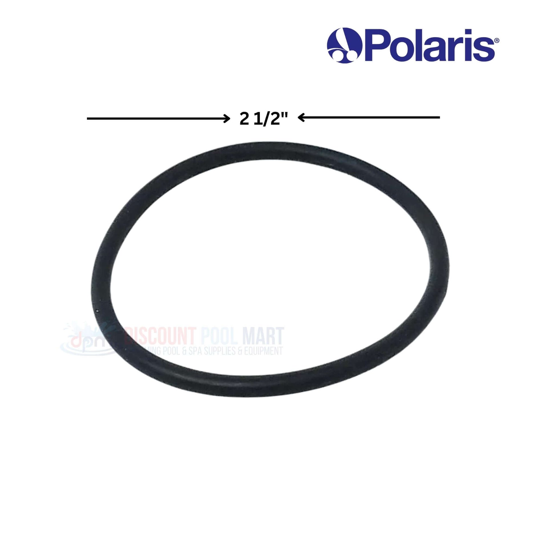 Polaris O-Ring Feed Pipe 9-100-5132, 2 1/2" durable black rubber for pool cleaners, from Discount Pool Mart (DPM).