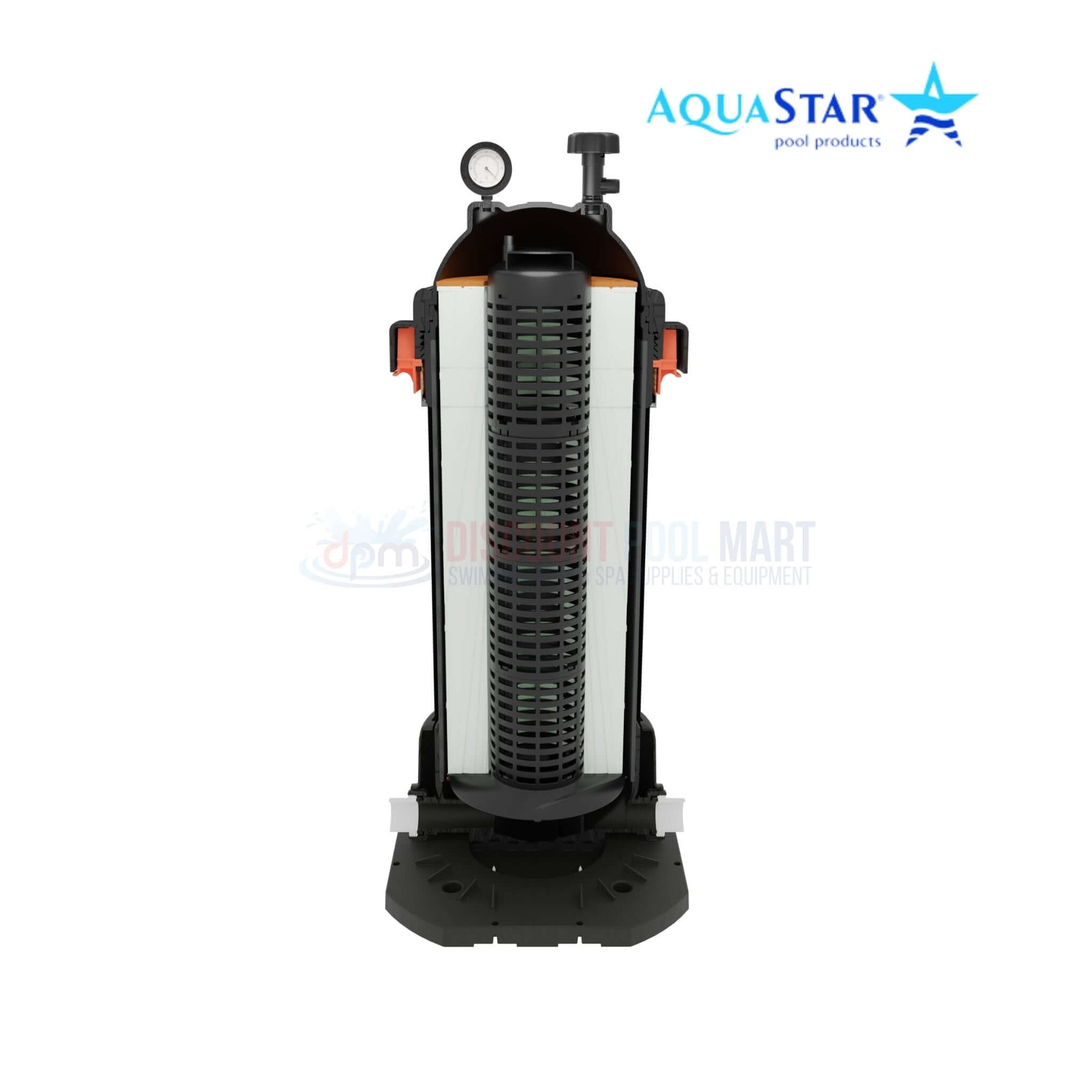 AquaStar Pool and Spa Pipeline Cartridge Filter PLF27000 by Discount Pool Mart, suitable for pools up to 27,000 gallons.