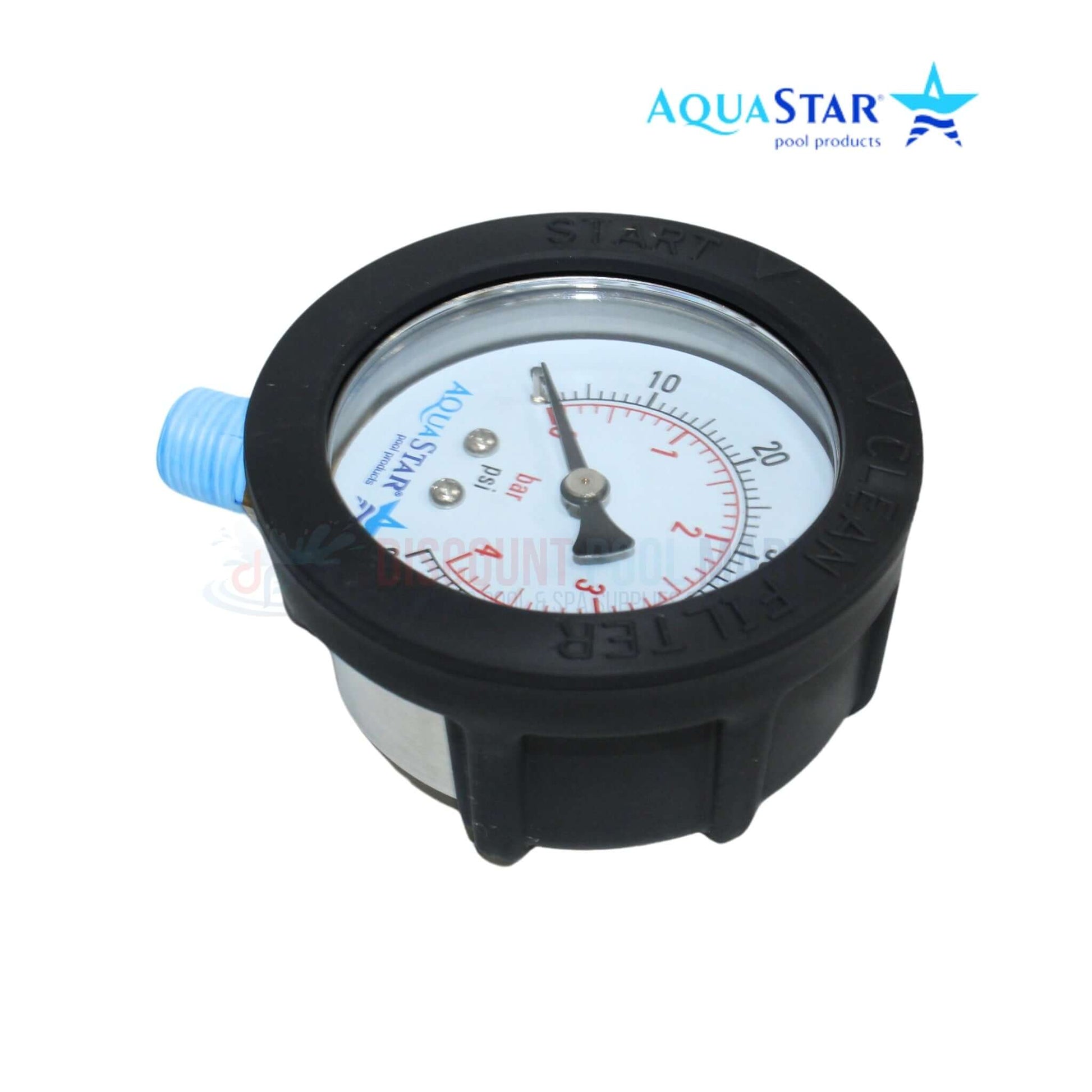 Aquastar pressure gauge for PLF27000 and PLF35000 filters, available at Discount Pool Mart DPM.