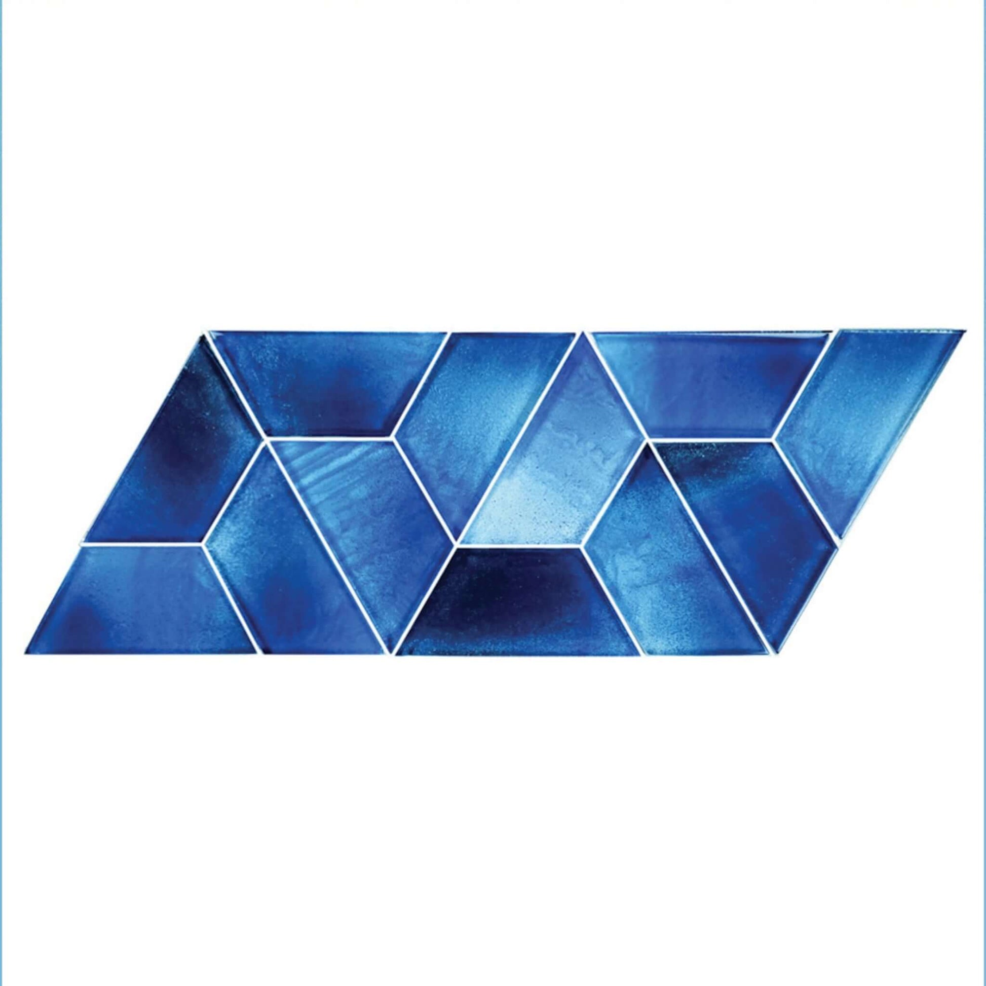Artistry in Mosaics 2x4 Glass Tiles Dimension Series Cirrus Blue design, SKU TZ824B2, from Discount Pool Mart DPM.