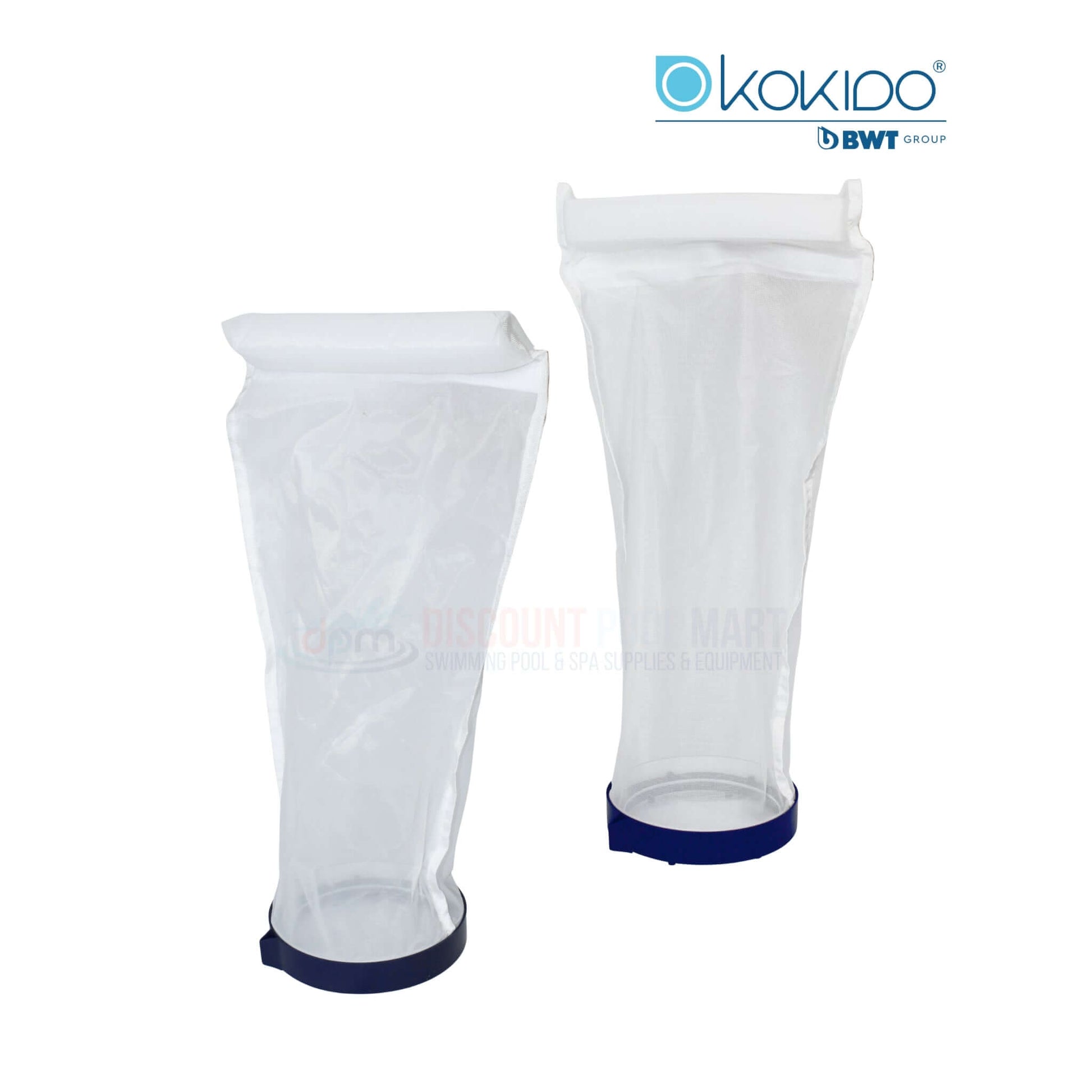 Transparent replacement bags for BWT Kokido F1 Turbo Rechargeable Pool Vacuum EV105CBX, ideal for effective pool cleaning. Discount Pool Mart.