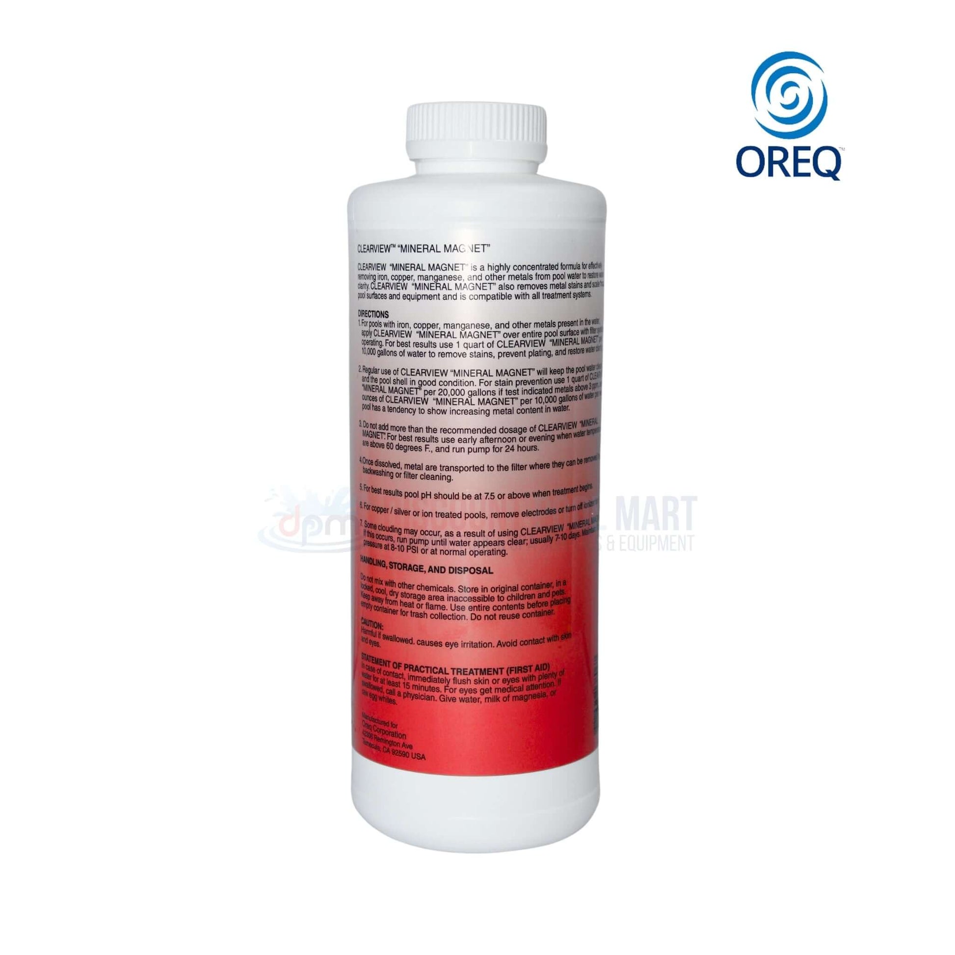 ClearView Mineral Magnet Stain Remover 32oz from Discount Pool Mart DPM, effective for pool water clarity.