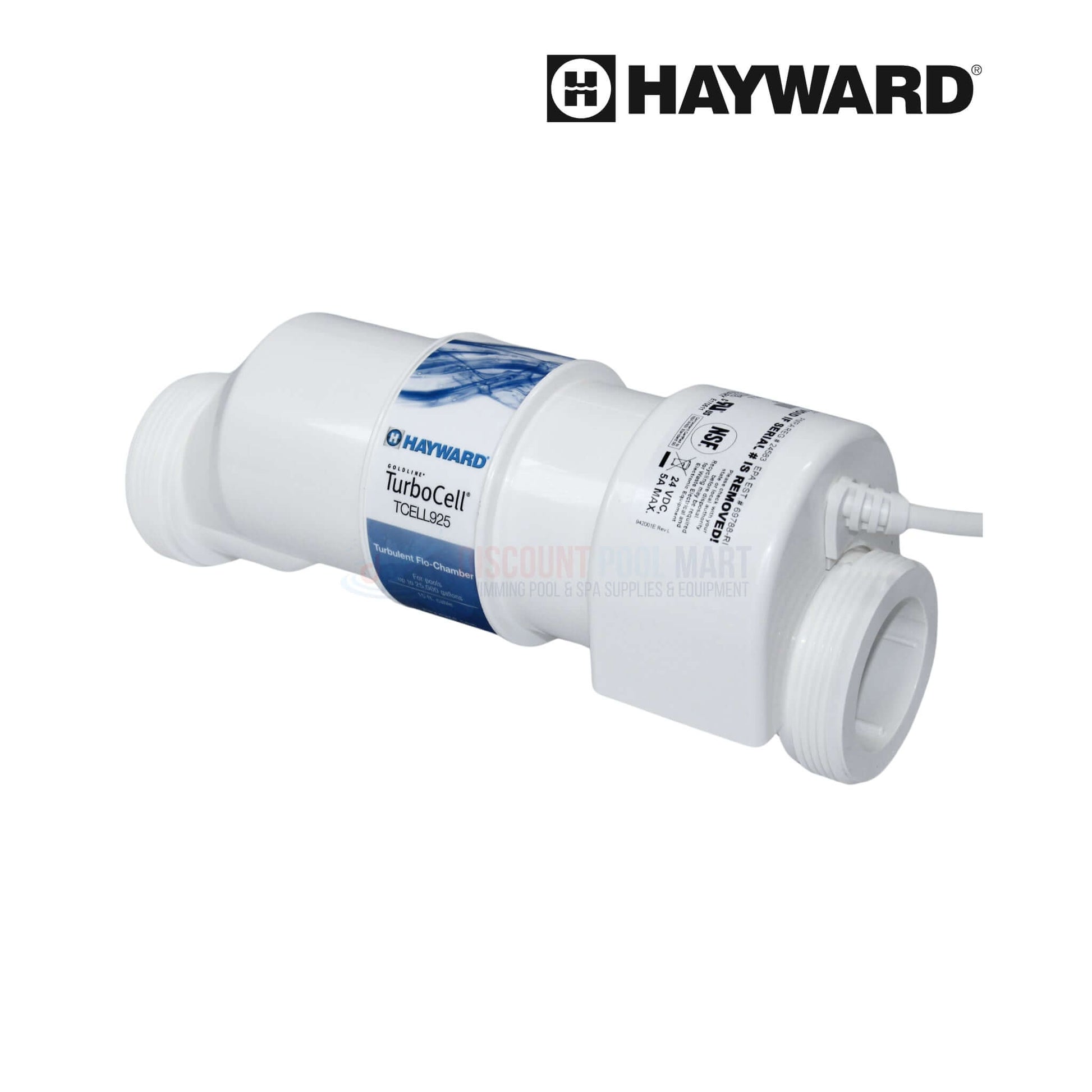 Hayward AquaRite 900 TurboCell Chlorinator for pools up to 25,000 gallons, SKU AQR925, from Discount Pool Mart DPM.