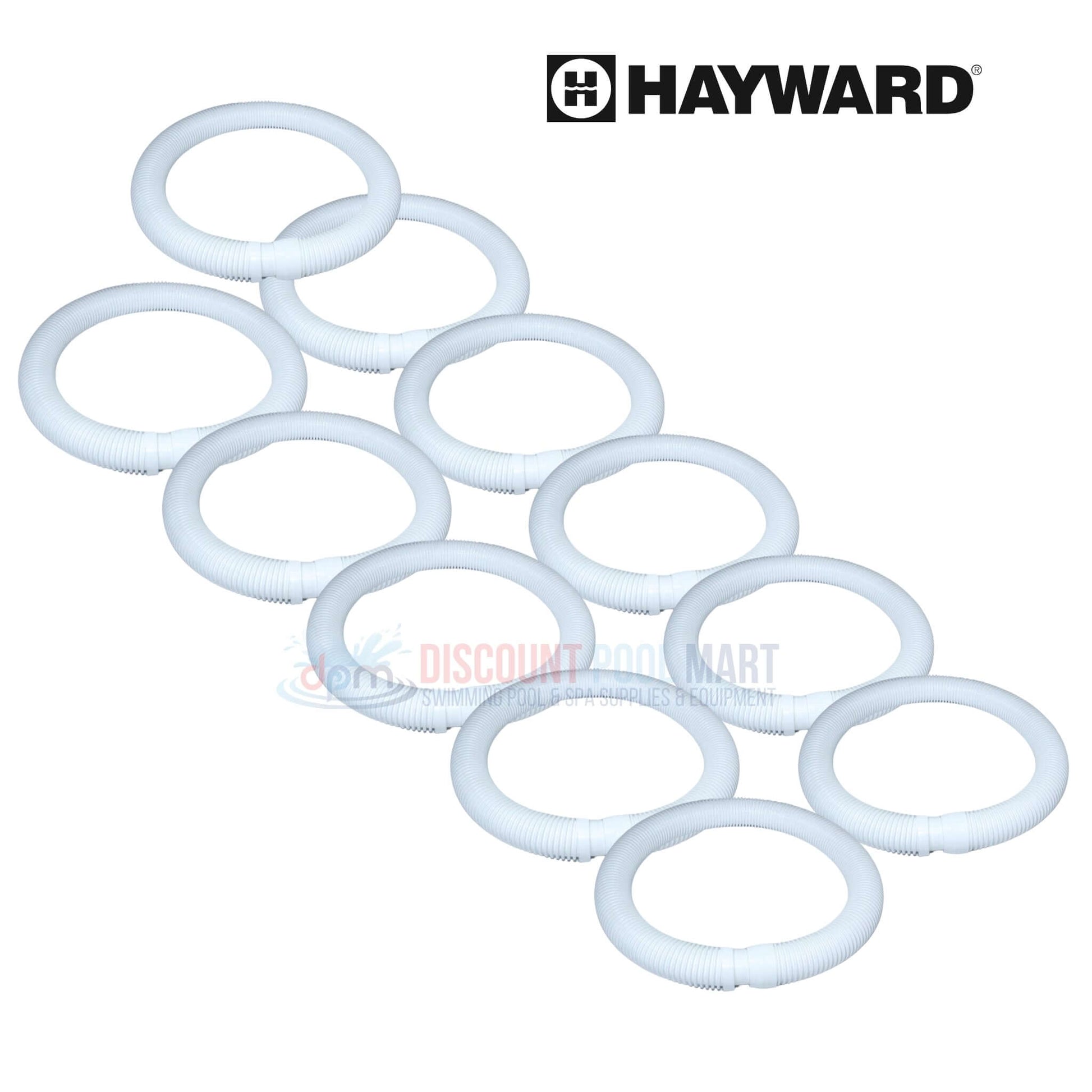 Hayward pool cleaner hose rings, pack of 10, from Discount Pool Mart DPM, essential for pool maintenance.