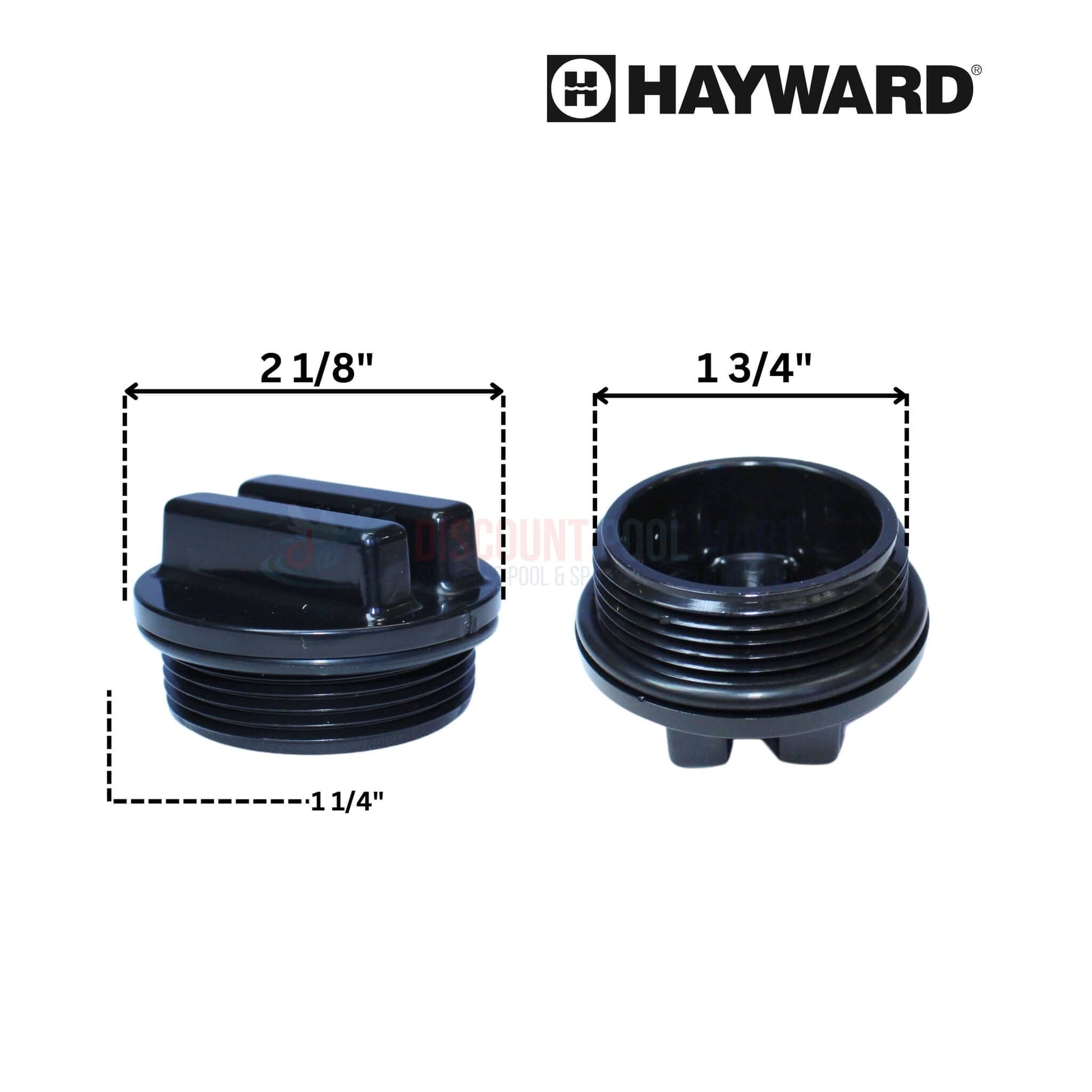 Hayward Drain Plug with O-Ring dimensions 2 1/8" and 1 3/4" for SwimClear Filters at Discount Pool Mart DPM.