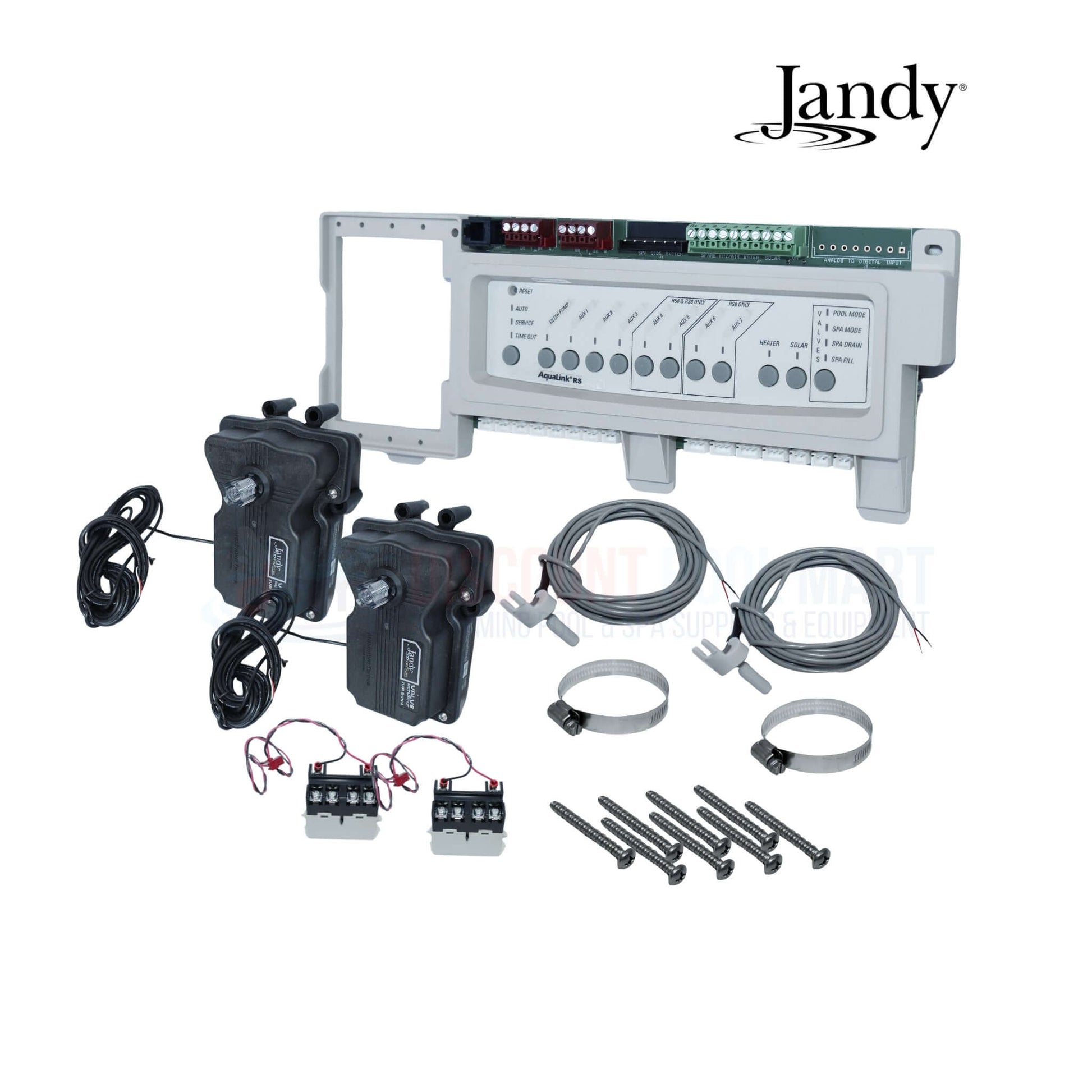 Jandy AquaLink RS6 Automation System RS-PS6 with control panel and components at Discount Pool Mart DPM.