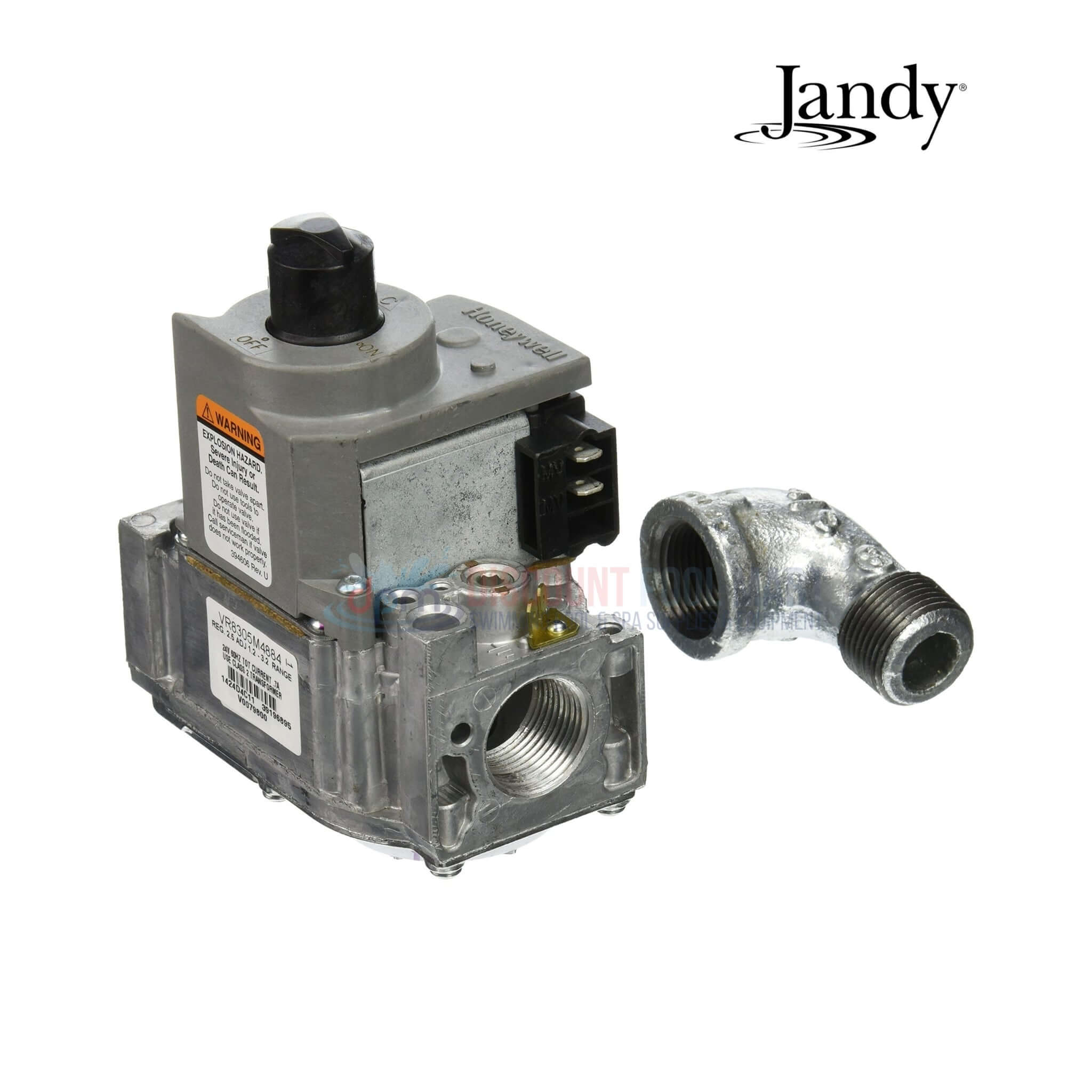 R0455200 | Jandy Gas Valve with Street Elbow for LXi Heaters | Natural