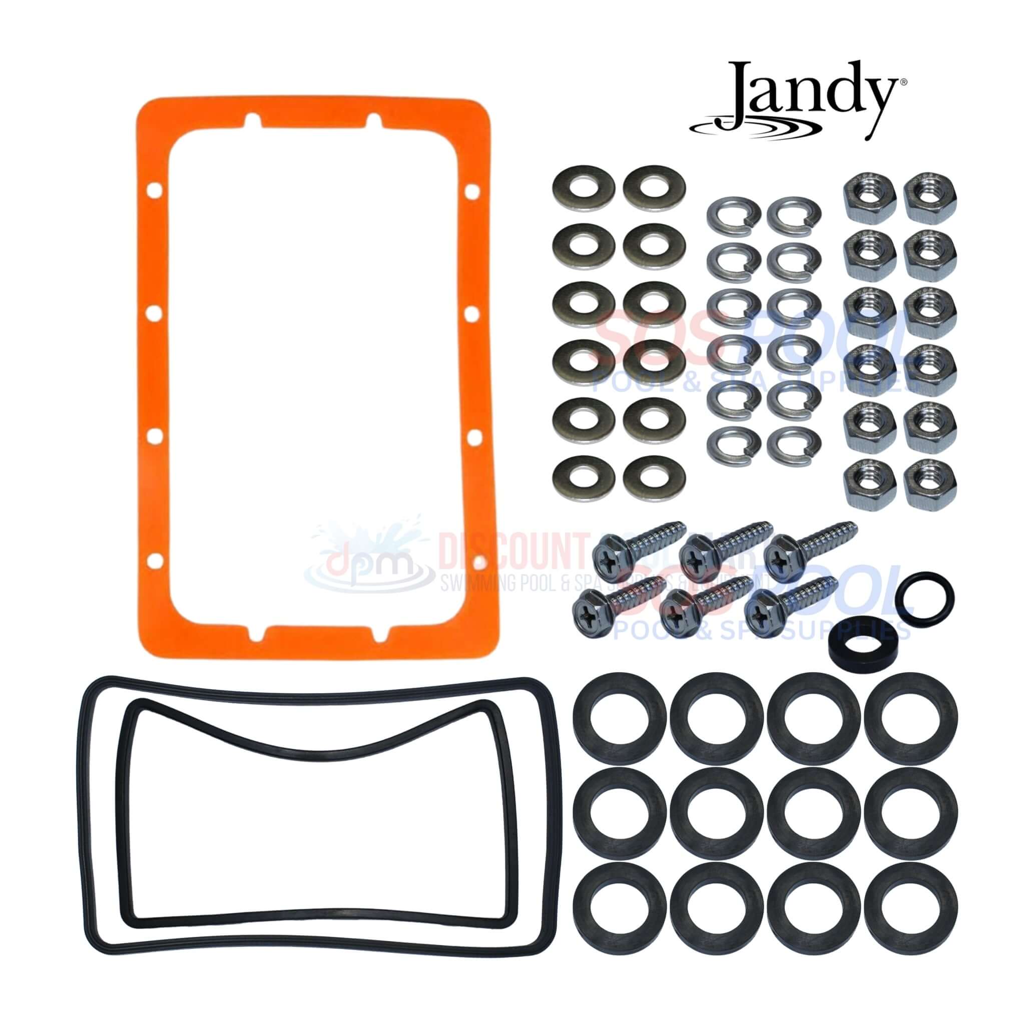 Jandy Gasket Seals and Hardware Kit For JXI Heater Manifold | R0589500