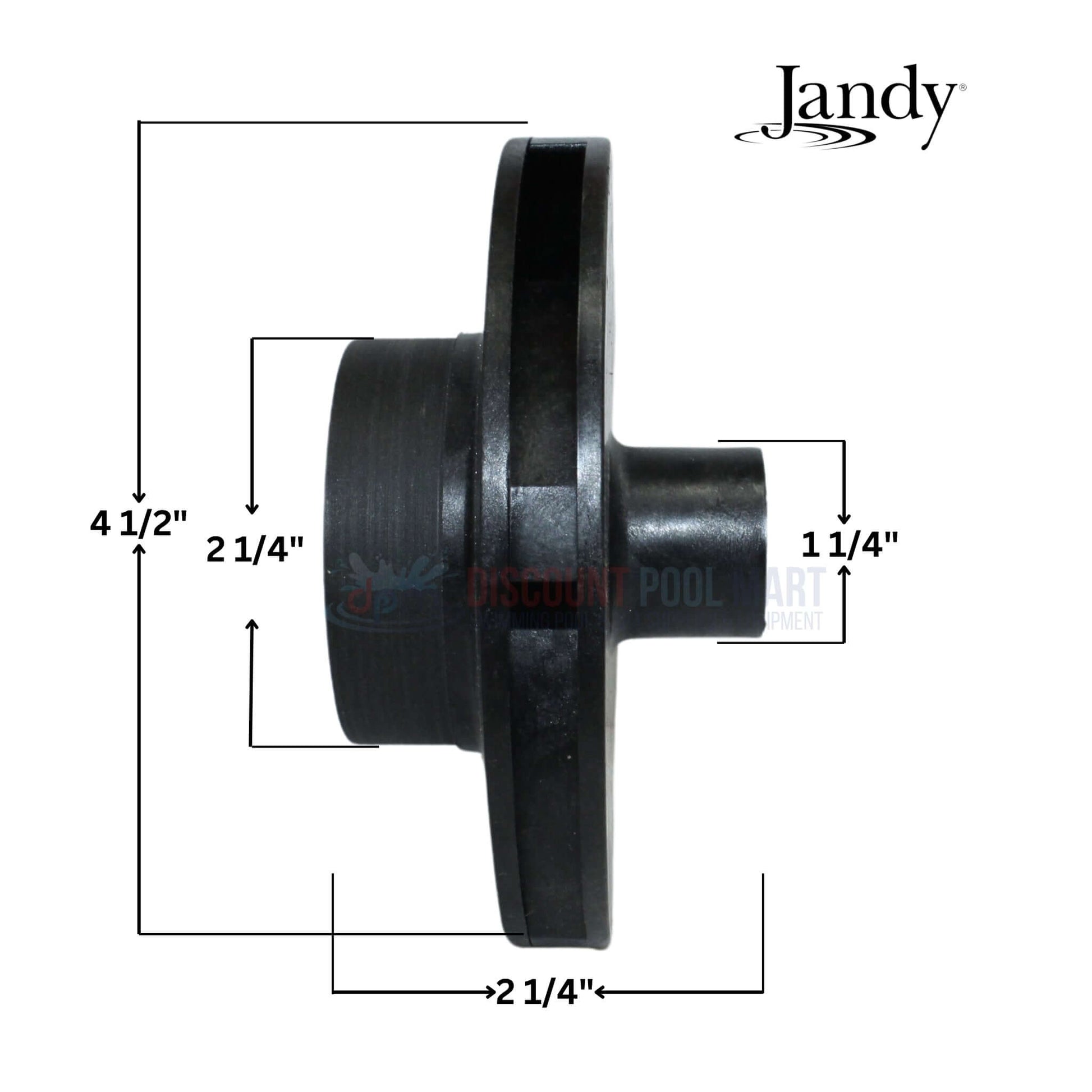 Jandy impeller and screw kit R0479603 for FloPro pumps with dimensions from Discount Pool Mart DPM.