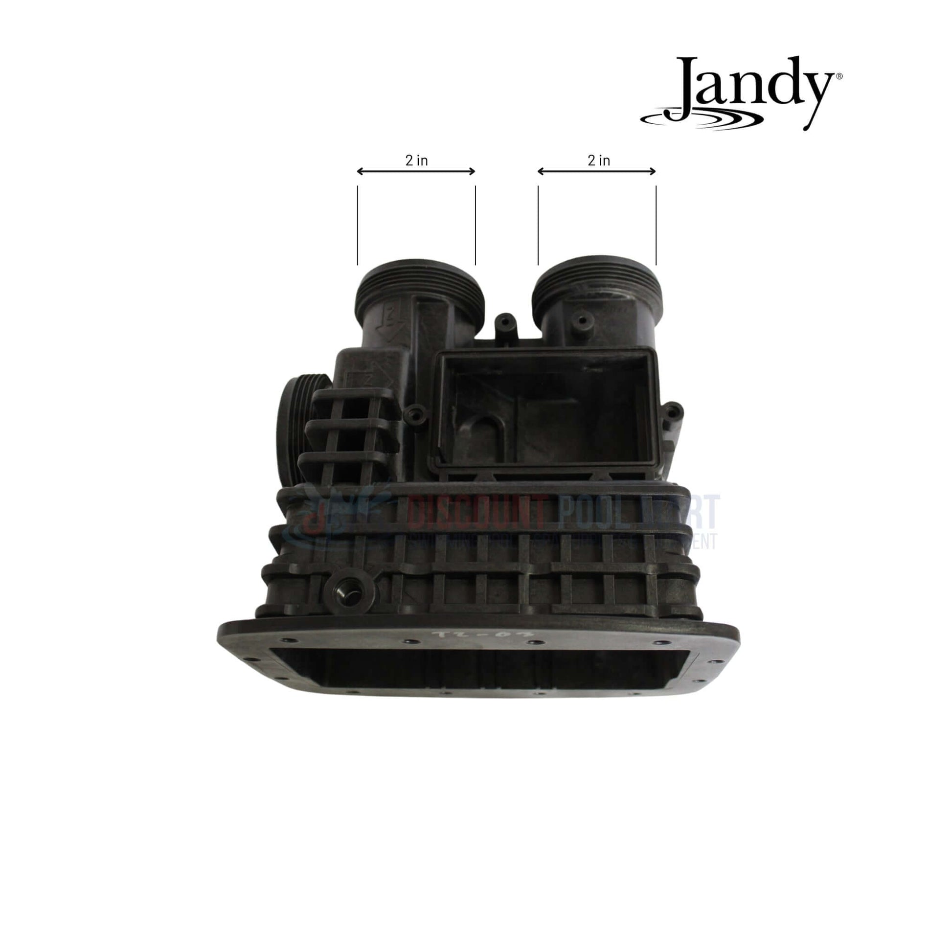 Jandy JXi Pro Series Heater 3-Port Manifold | Replacement Part | Discount Pool Mart | R0590100 | Durable Pool Component