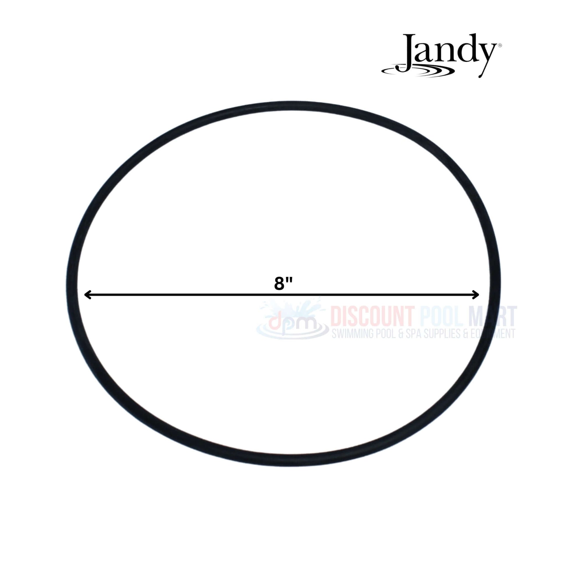 Jandy 8-inch O-ring for FloPro Pumps, available at Discount Pool Mart DPM, ensuring secure fit and performance.