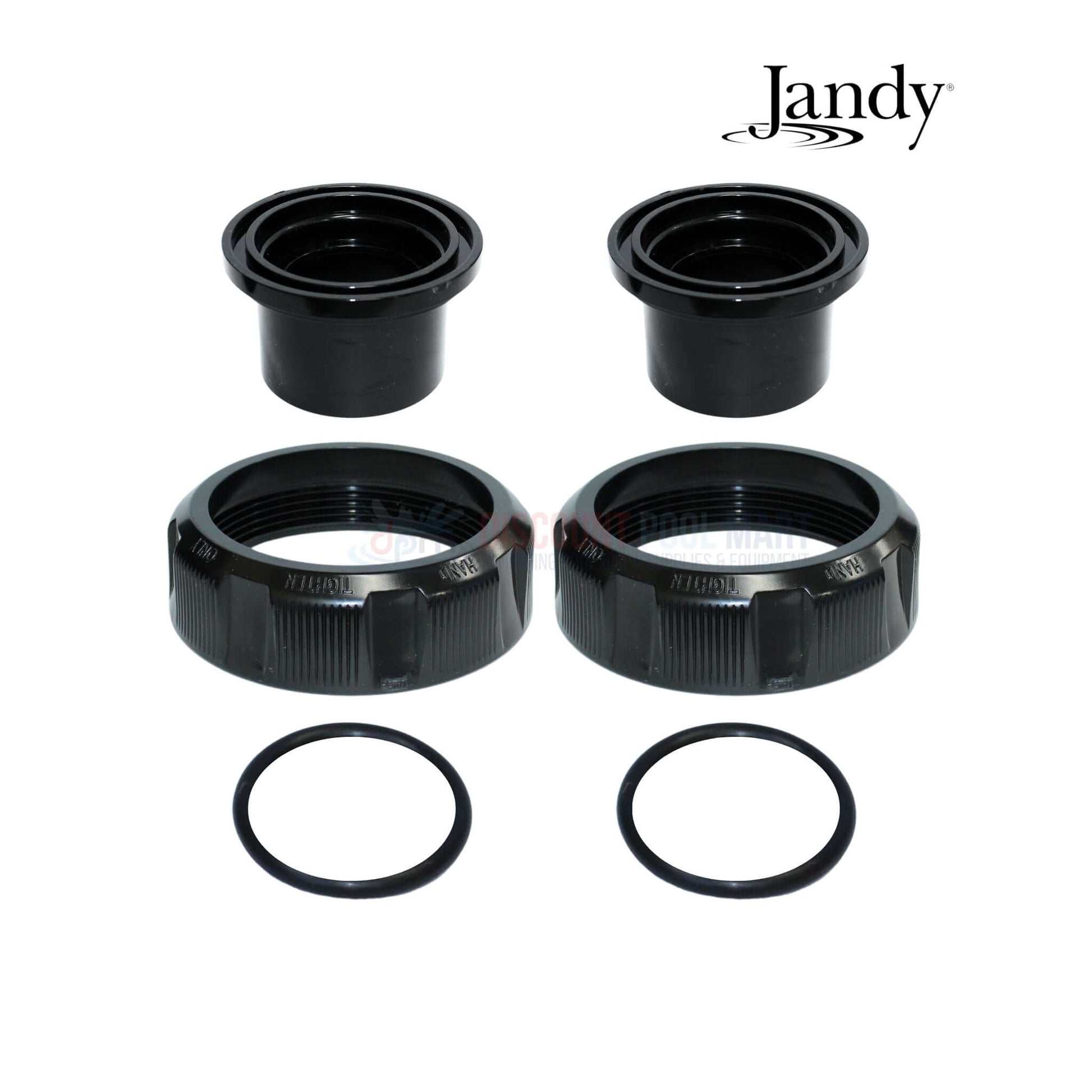 Jandy Union and Tailpiece Kit R0446101 for ePump and Stealth Pumps with coupling nuts and O-rings | Discount Pool Mart DPM