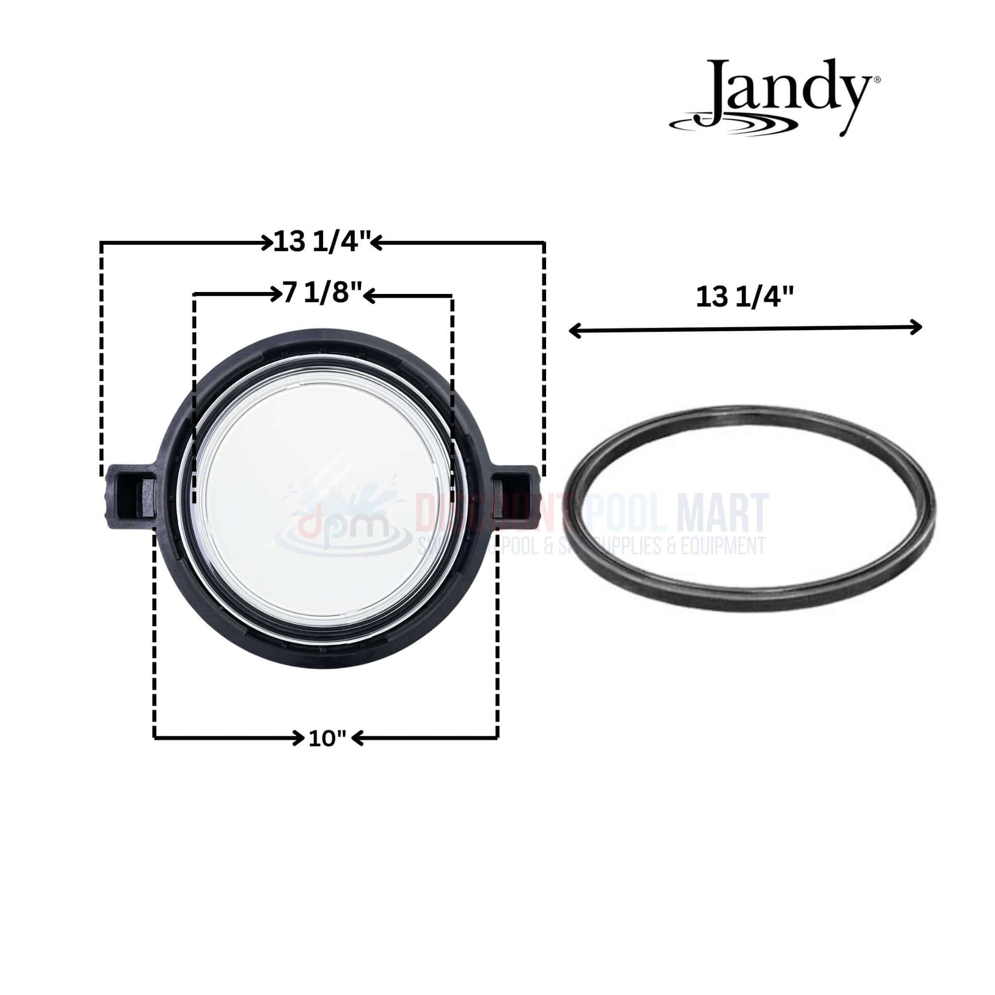 Jandy Lid with Locking Ring dimensions 13 1/4" x 10" | ePump replacement at Discount Pool Mart DPM.