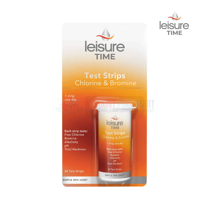 Leisure Time 5-Way Test Strips Free Chlorine, Bromine, Alkalinity, pH, and Total Hardness | 45006A