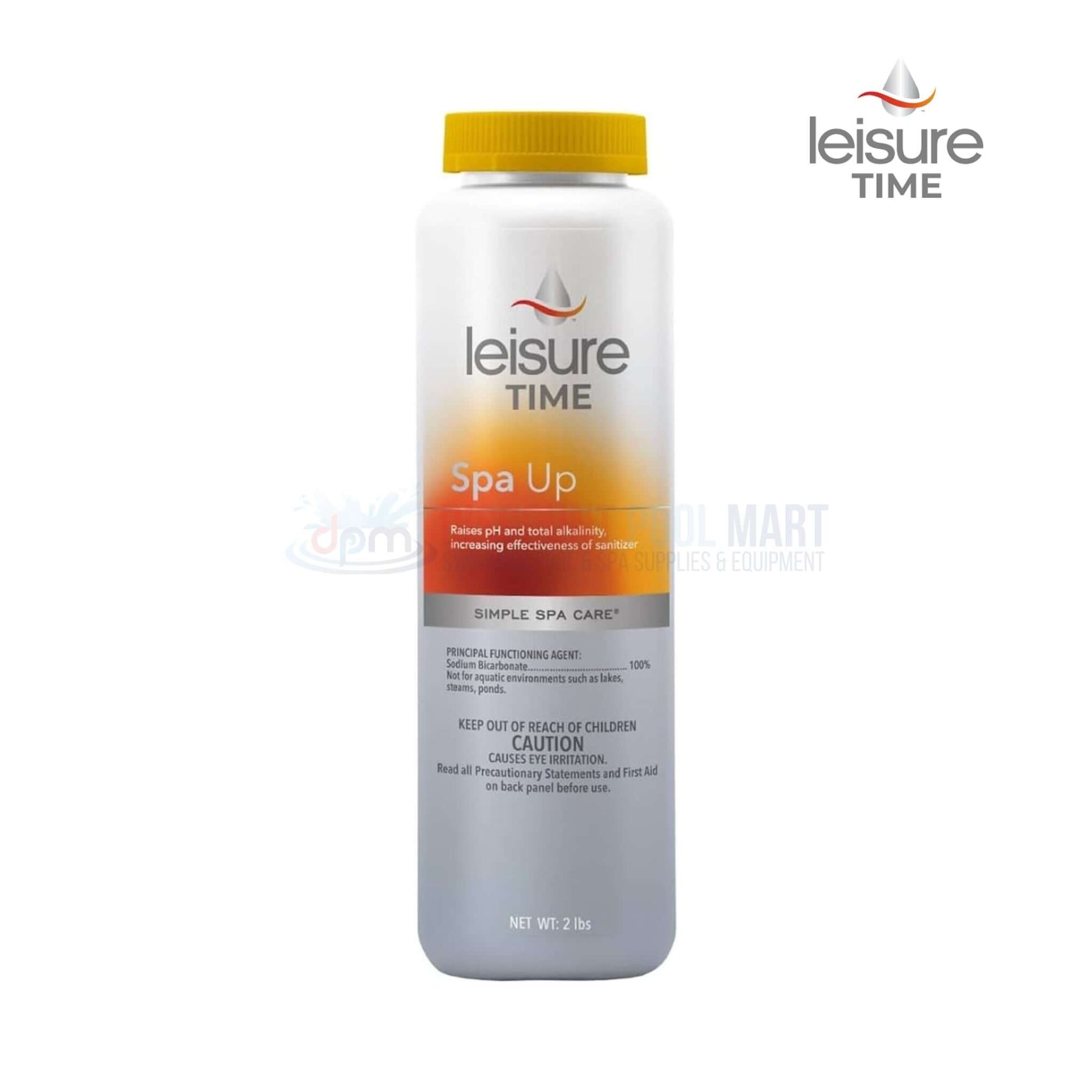 Leisure Time Spa Up pH Increaser for Hot Tubs 2 lbs from Discount Pool Mart DPM, boosts sanitizer effectiveness.
