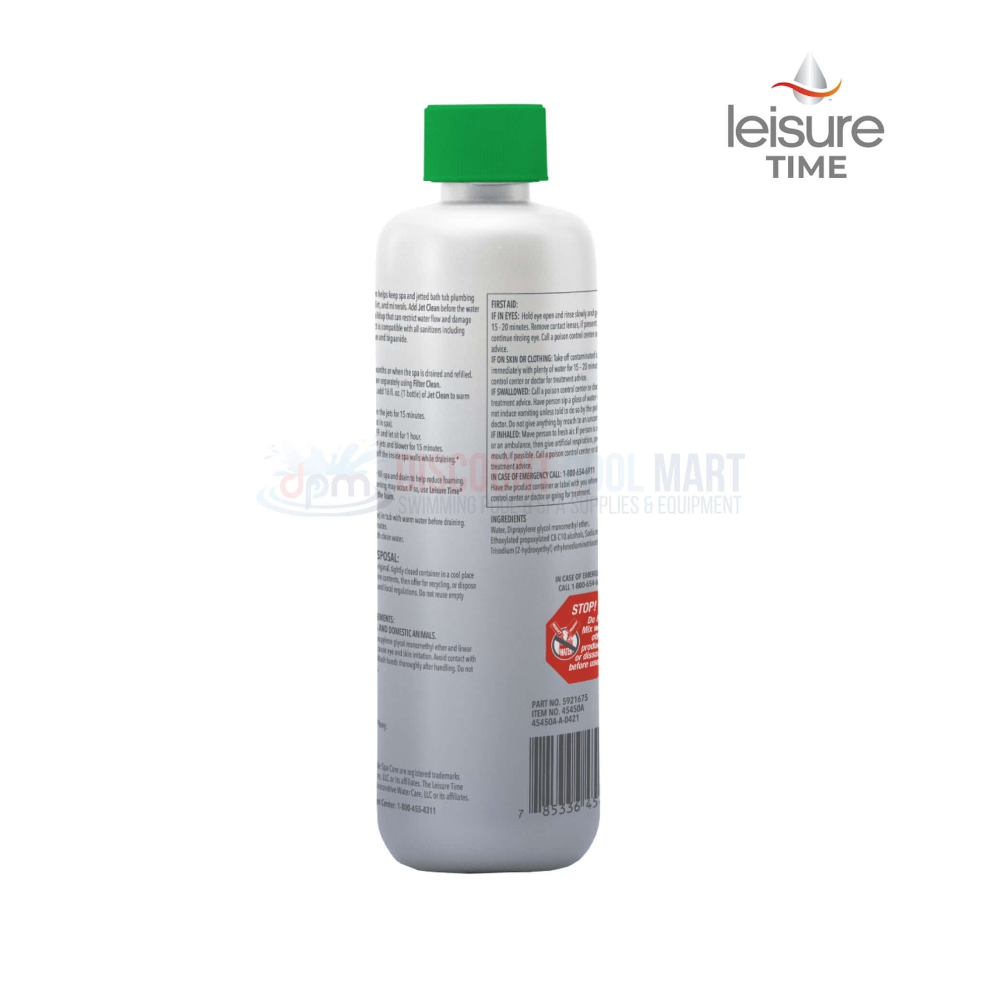 Leisure Time Fast Gloss 16 oz cleaning solution at Discount Pool Mart DPM, effective for hot tubs and spas.