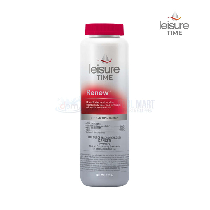 Leisure Time Renew | Non-Chlorine Shock Oxidizer For Spas and Hot Tubs | 2.2 lbs. | RENU2