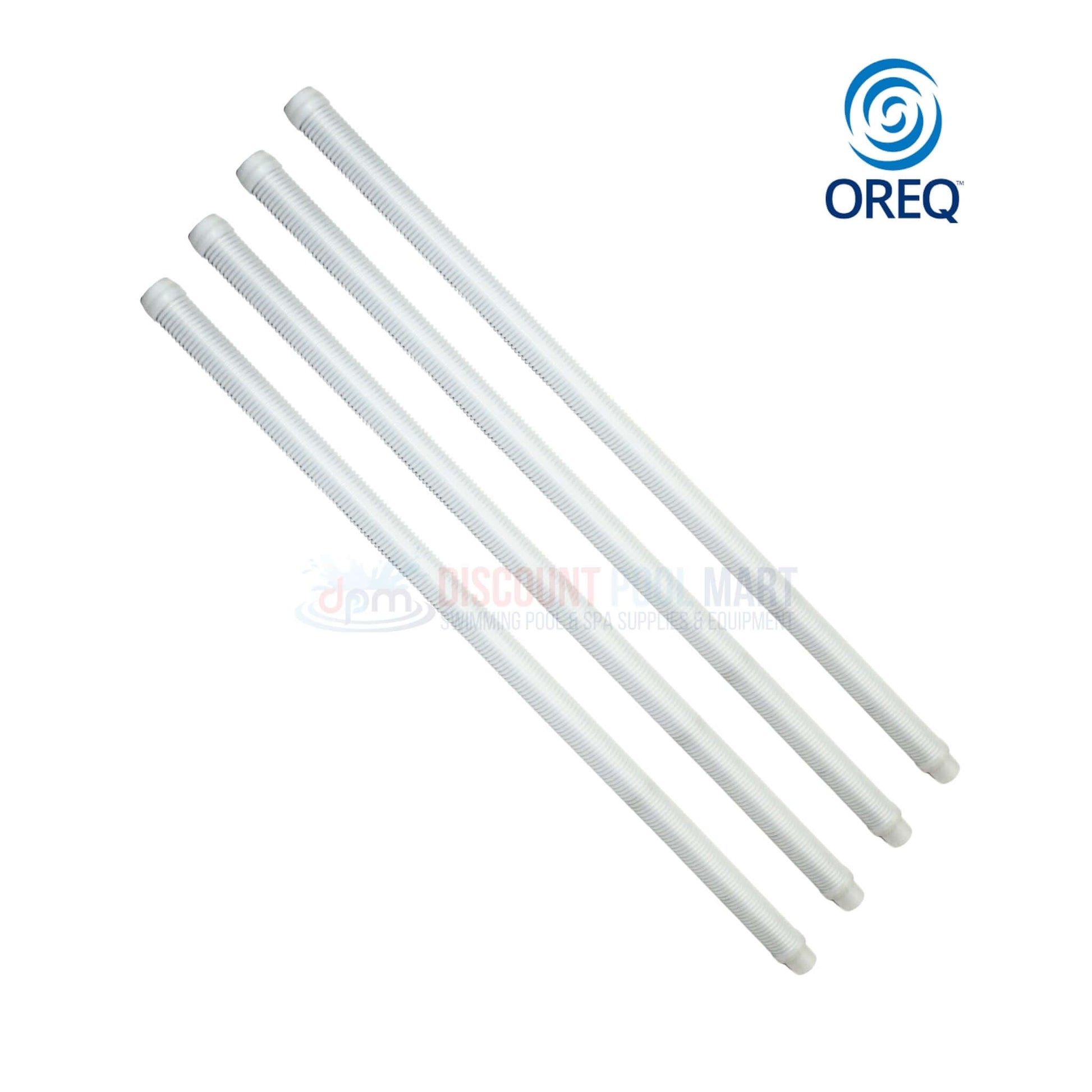 OREQ sectional connector hose for automatic pool cleaner vacuum, 4ft, clear, from Discount Pool Mart DPM.