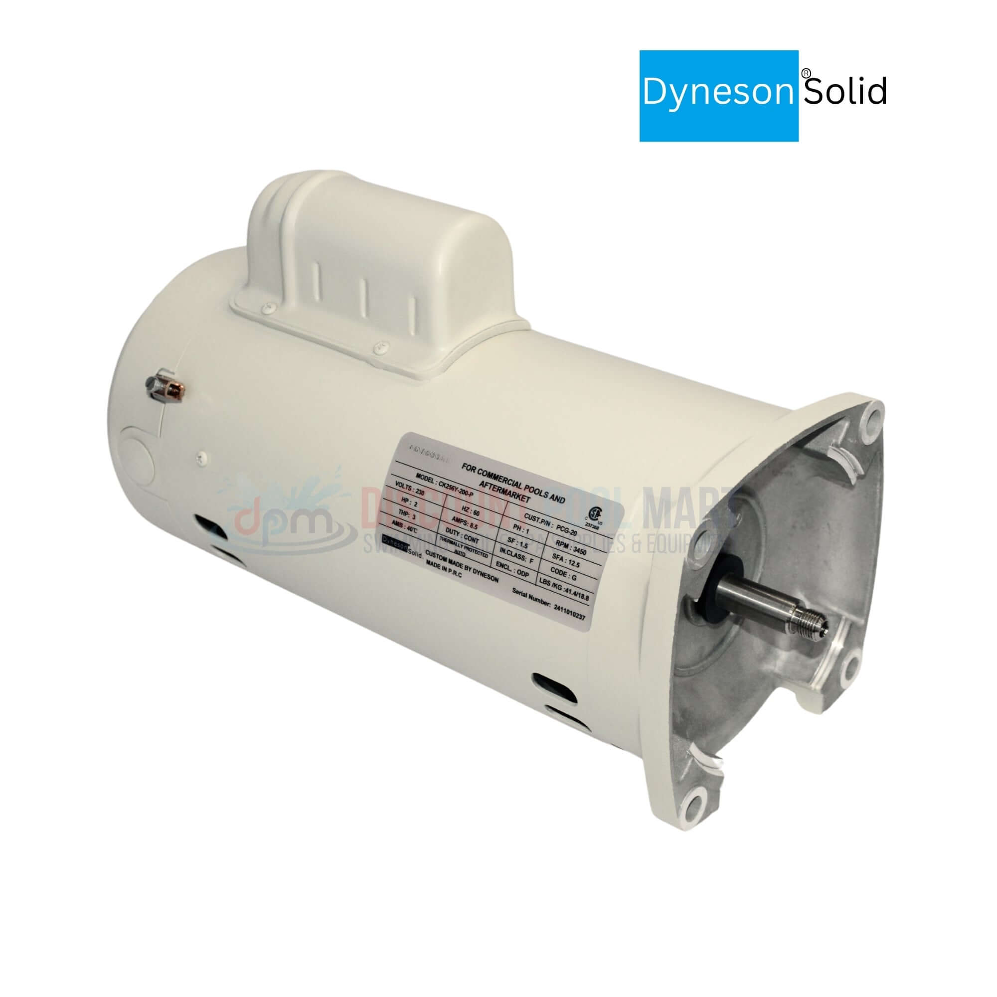 ⭐︎style Premium⭐︎ PCG-20 | Dyneson 2 HP Motor For SuperFlo and WhisperFlo Pumps 355014