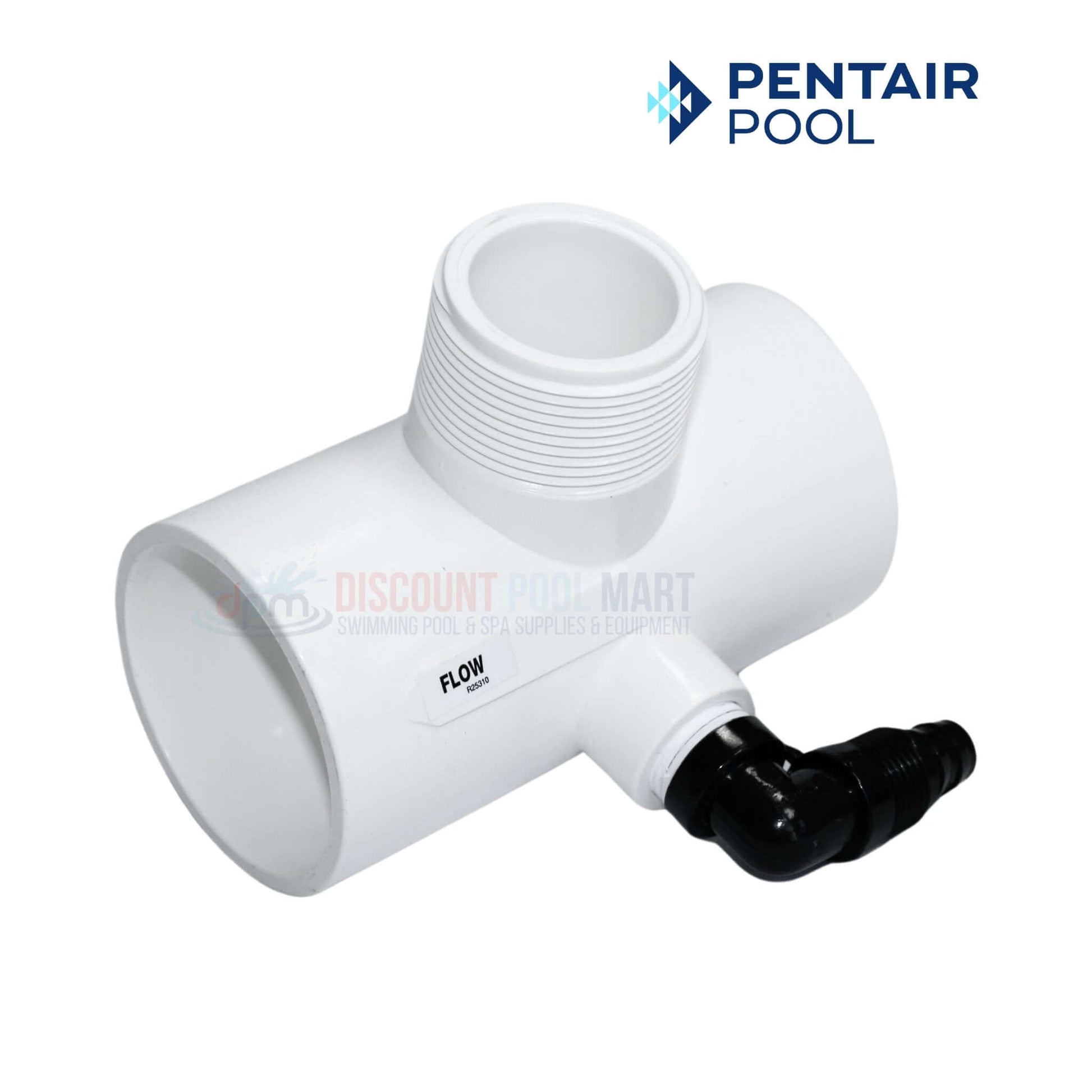 Pentair Diverter Tee R172317 for chemical feeders, 1.5" NPT x 2" slip, available at Discount Pool Mart DPM.