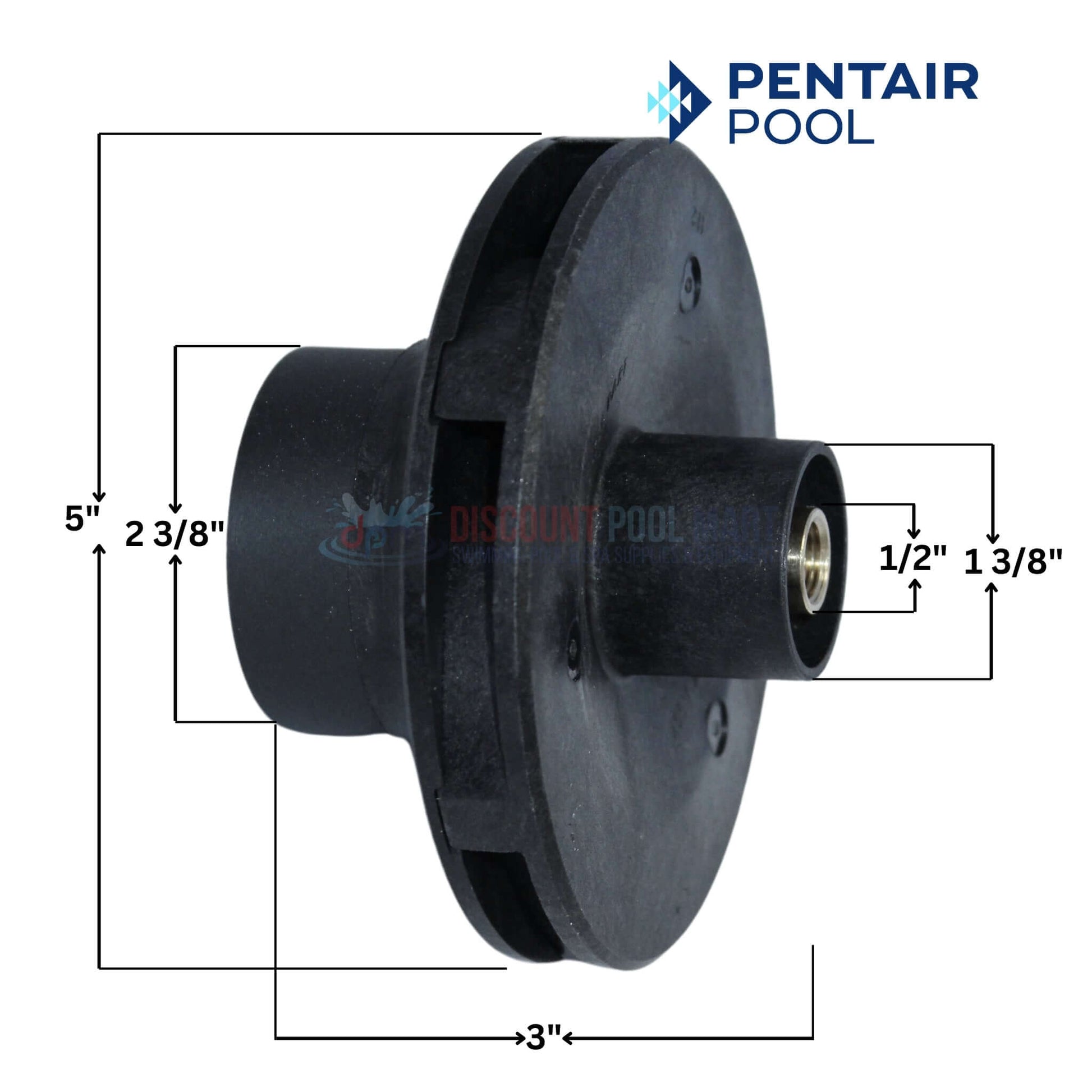 Pentair 356237 Impeller for IntelliFlo Pumps, 3HP, efficient water flow, available at Discount Pool Mart DPM.