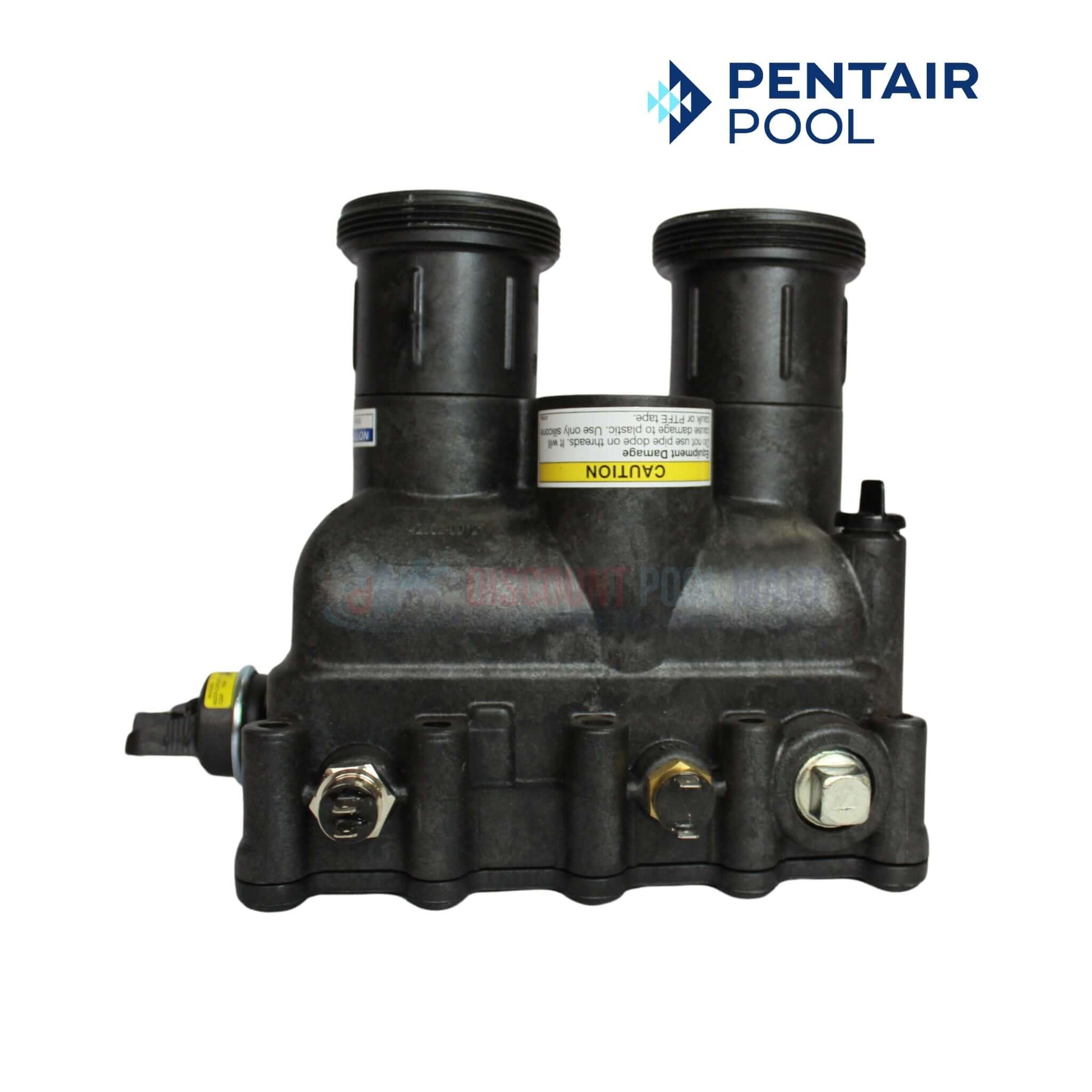 Pentair Manifold Kit 77707-0014 for MasterTemp & Max-E-Therm heaters. Essential pool part for connections. Discount Pool Mart.