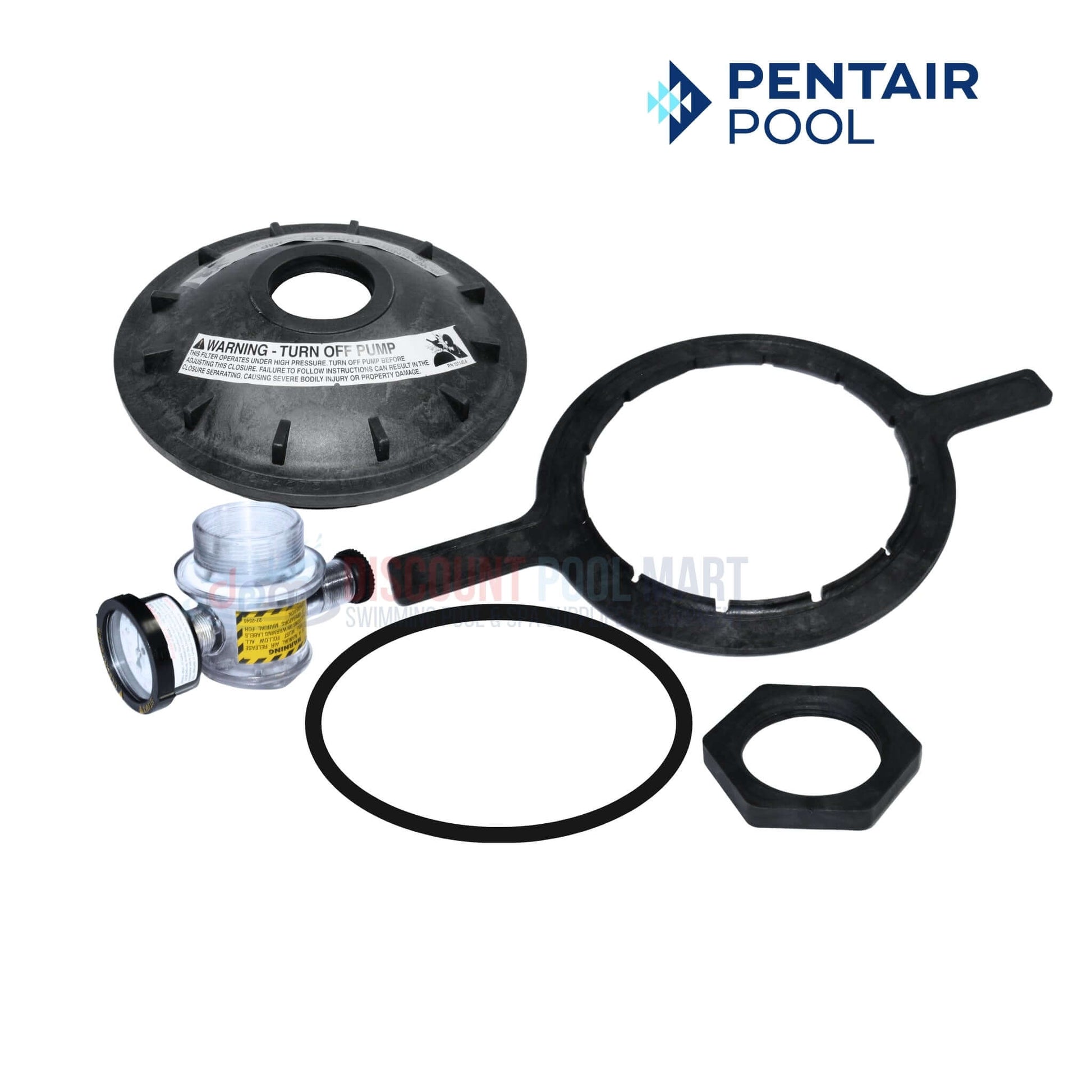 Pentair Black Buttress Threaded Closure Kit 154856 for Triton II. Available at Discount Pool Mart DPM.