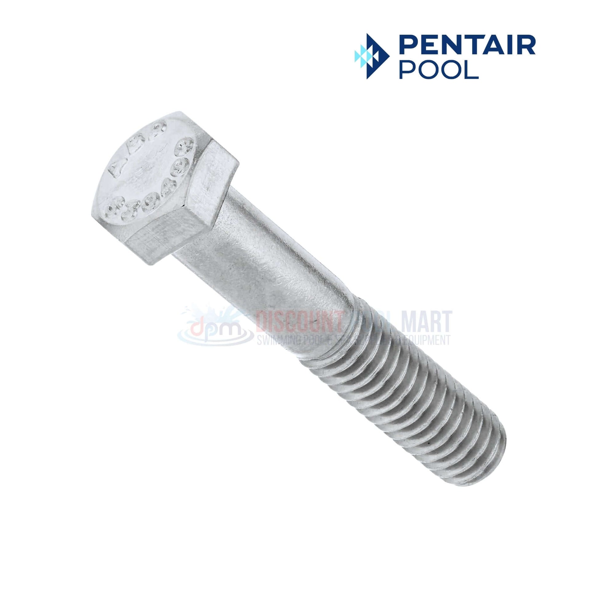 Pentair Bolt for WhisperFlo and Intelliflo, hex cap 3/8-16" x 2" from Discount Pool Mart DPM. High durability for pump security.
