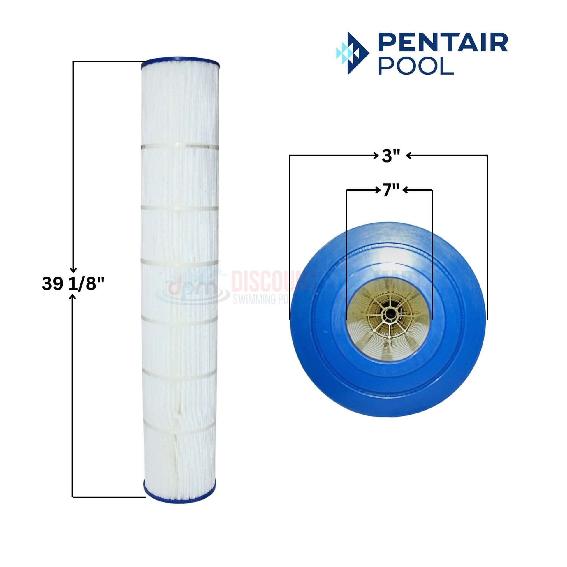 Pentair Cartridge 170102 for FullFloXF C-Series Filters by Discount Pool Mart DPM, 39 1/8" height