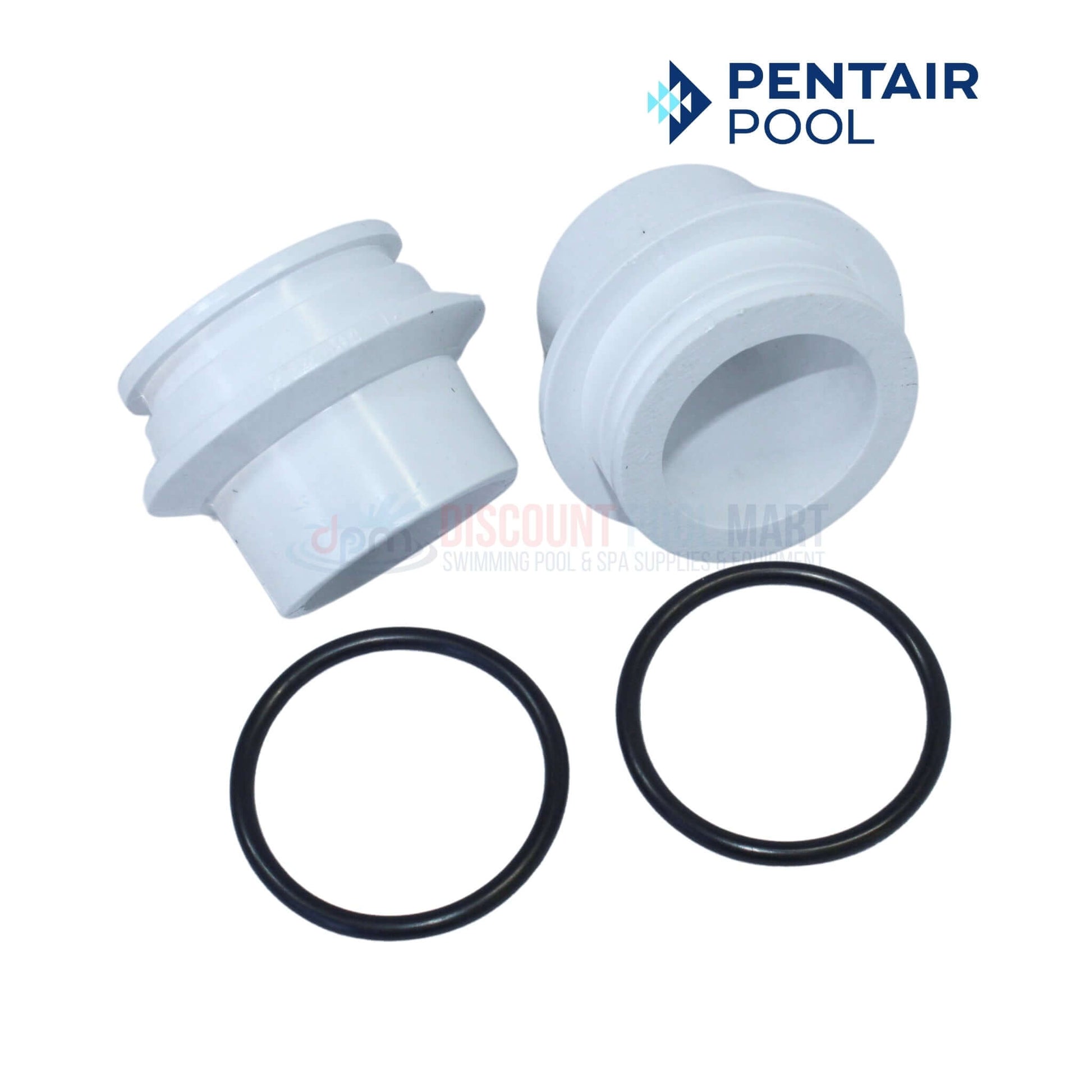 Pentair FNS Plus Filter Bulkhead Union Kit with O-rings from Discount Pool Mart DPM for reliable pool performance.