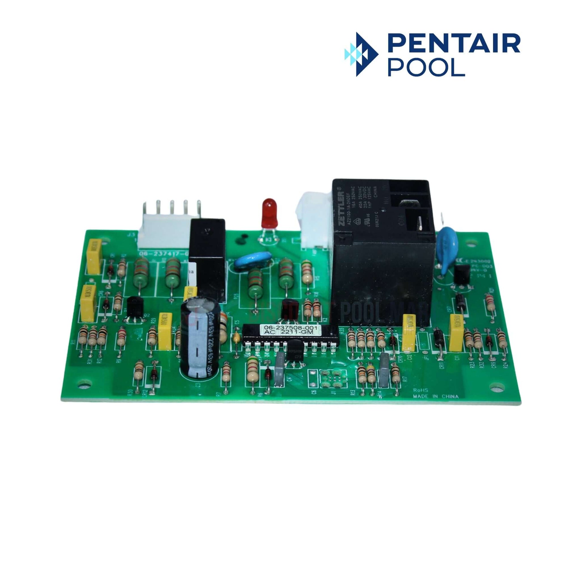 Pentair Heater Fan Control Board 475978 for ETI 400 Heaters at Discount Pool Mart DPM, essential for efficient operation.