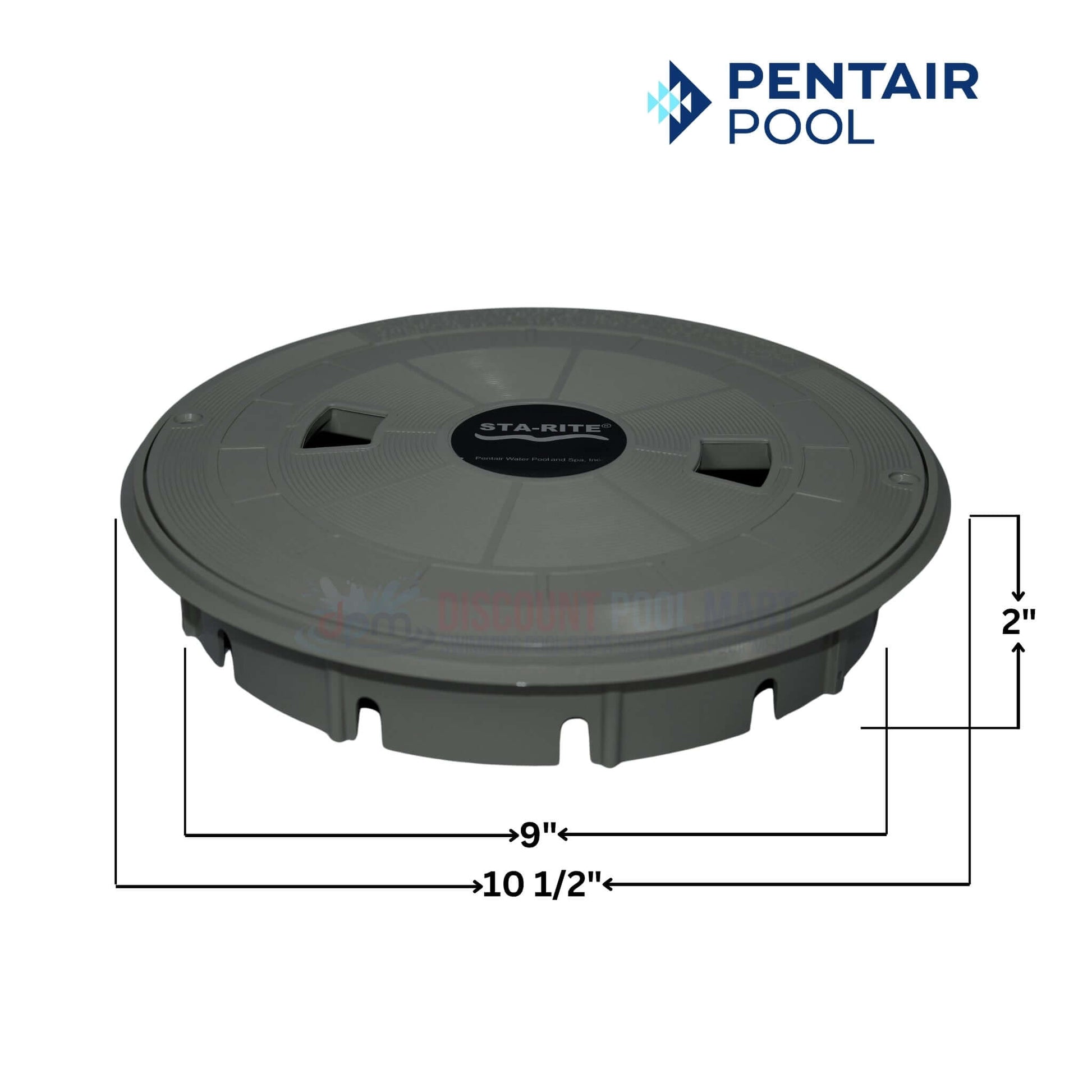 Pentair Lid and Collar for U-3 Skimmers, Gray, 10.5" wide, 2" high, from Discount Pool Mart DPM.