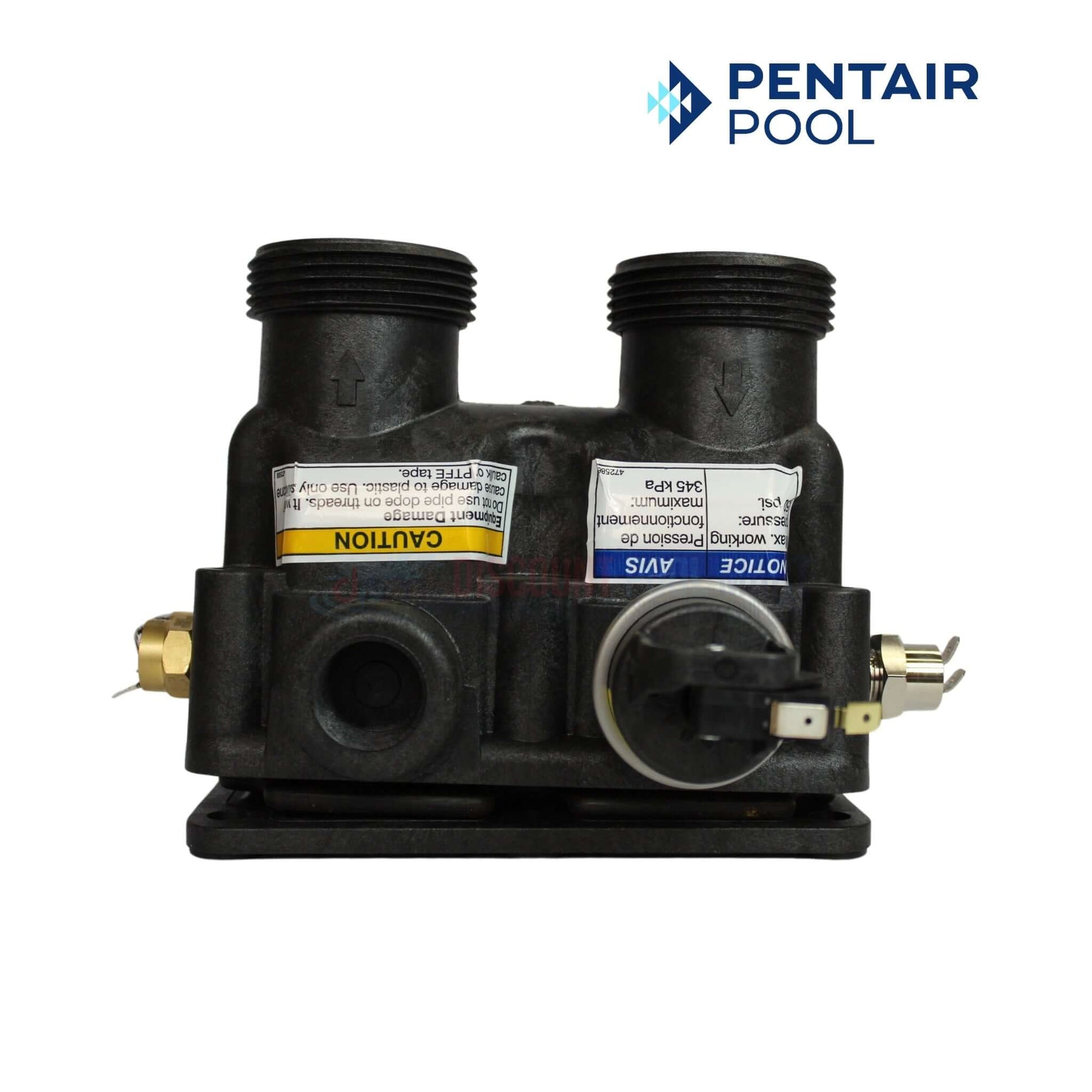 Pentair Manifold Kit for Mastertemp 125 Heater 474972 at Discount Pool Mart DPM for seamless pool heating.