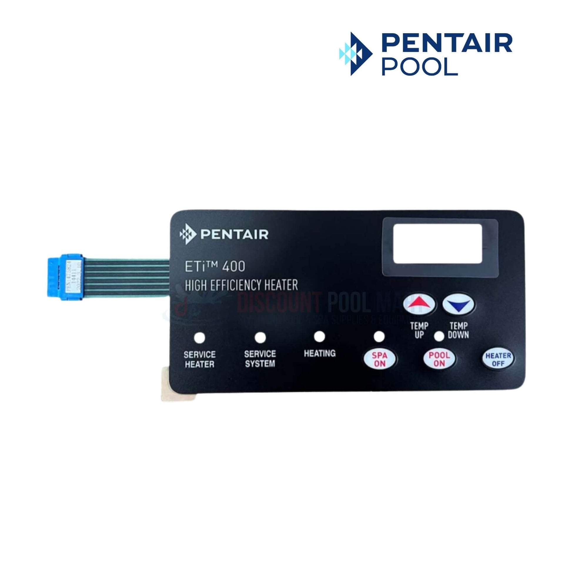 Pentair Membrane Pad ETI 400 Gas Pool Heater control panel, OEM replacement part from Discount Pool Mart DPM.