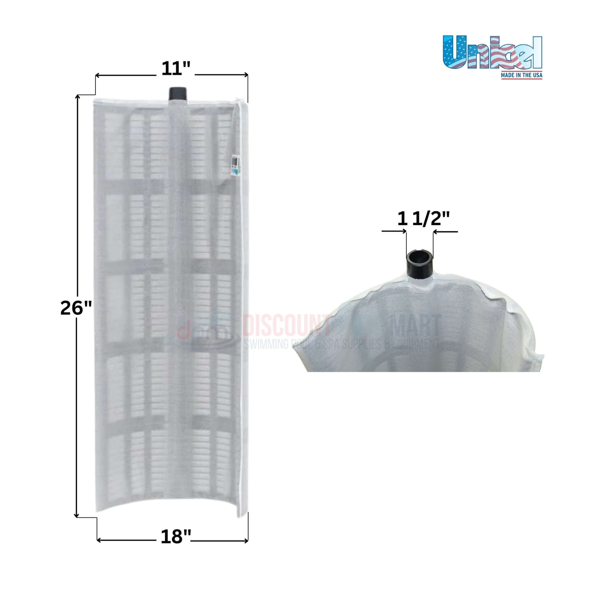 Pentair Purex 48 sq. ft DE filter replacement grids, 8 grids total, dimensions 11" x 26" x 18", from Discount Pool Mart.