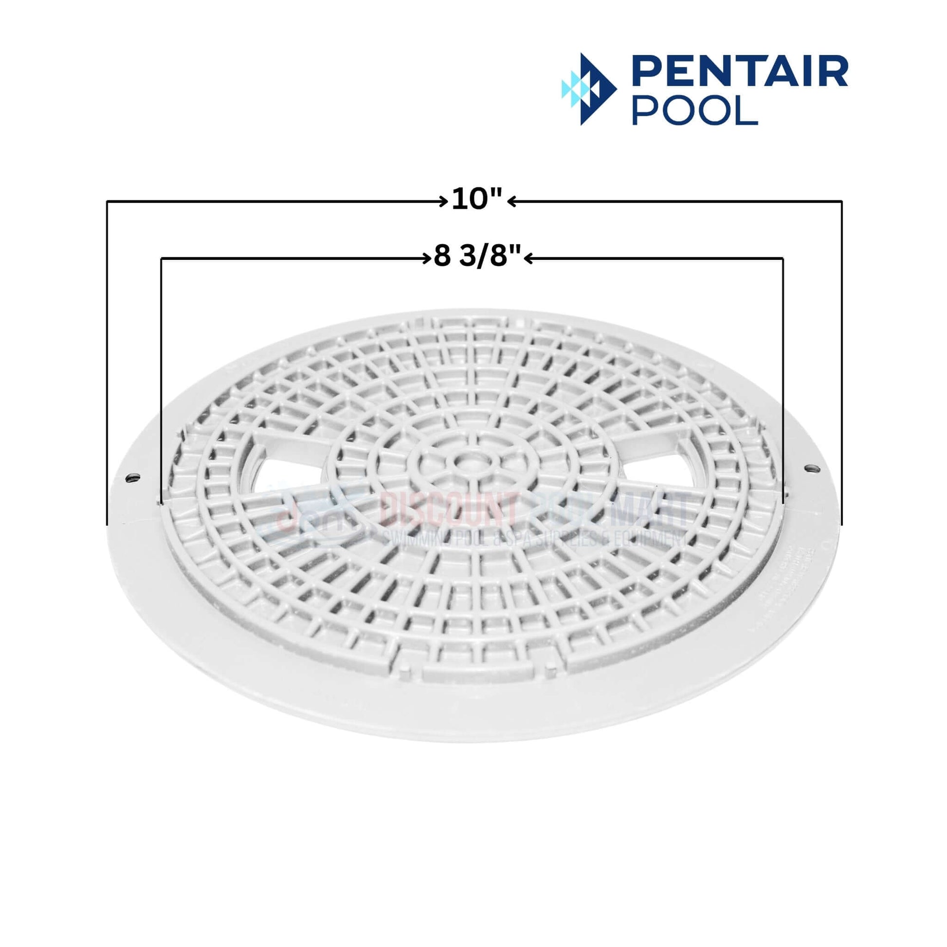 Pentair Skimmer Lid 10" with dimensions 8 3/8" for Sta-Rite U-3 skimmers at Discount Pool Mart DPM.
