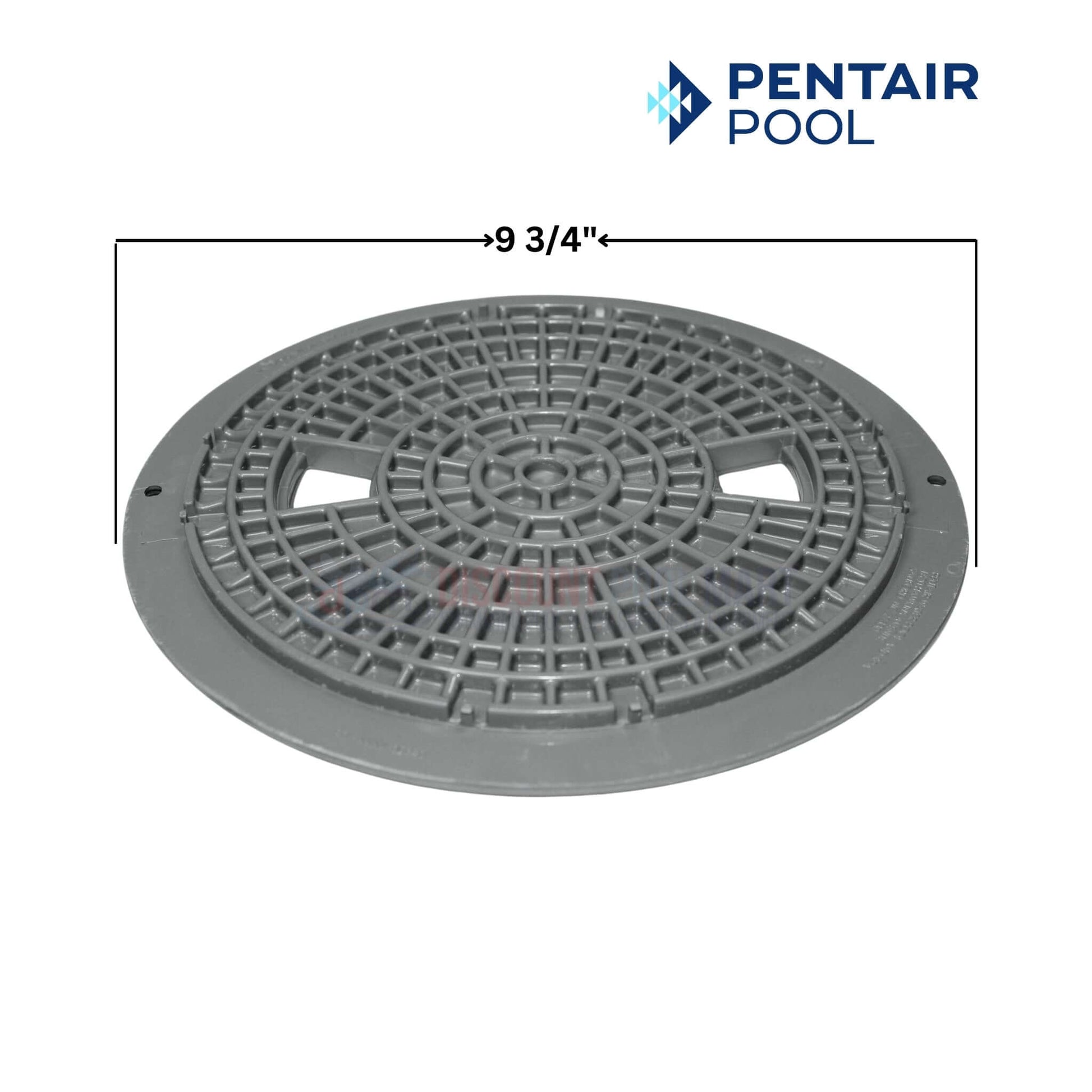 Pentair Skimmer Lid 08650-0058C, gray, 9-3/4 inch diameter, OEM replacement from Discount Pool Mart DPM.