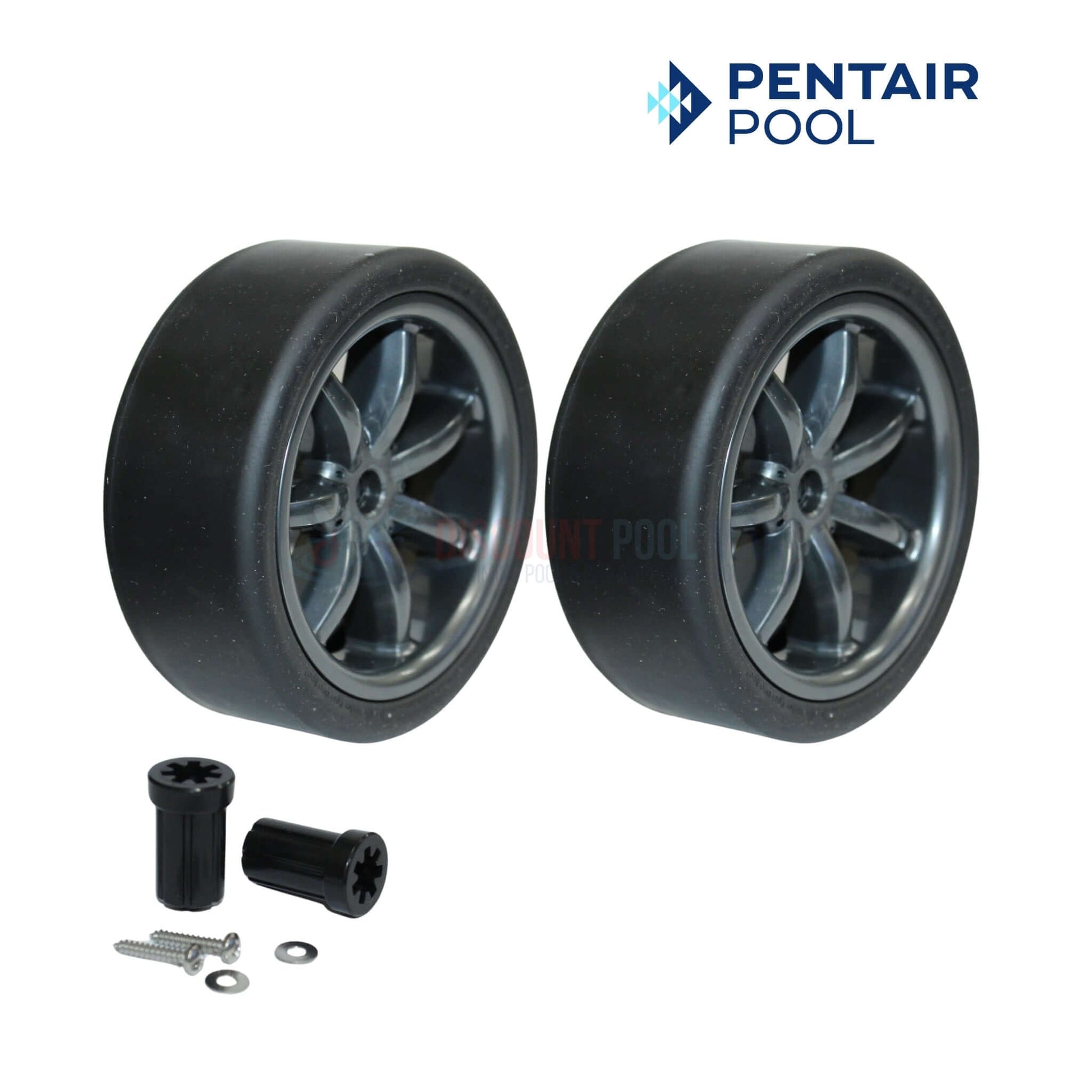 Pentair Small Wheel Kit 360236 for Racer Cleaners with screws and washers from Discount Pool Mart DPM.