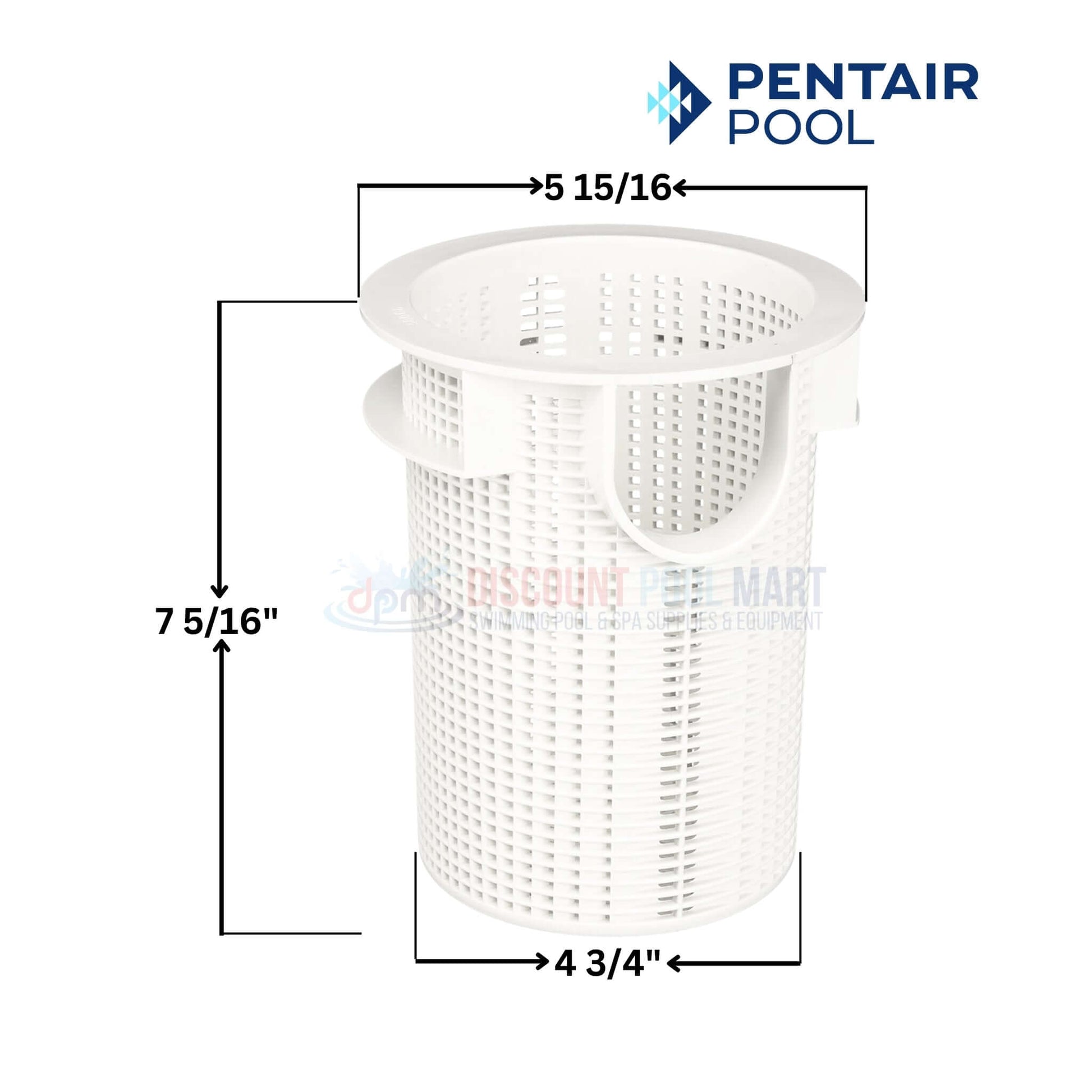 Pentair Pool Replacement Basket with dimensions 5 15/16" x 7 5/16" x 4 3/4" from Discount Pool Mart DPM.