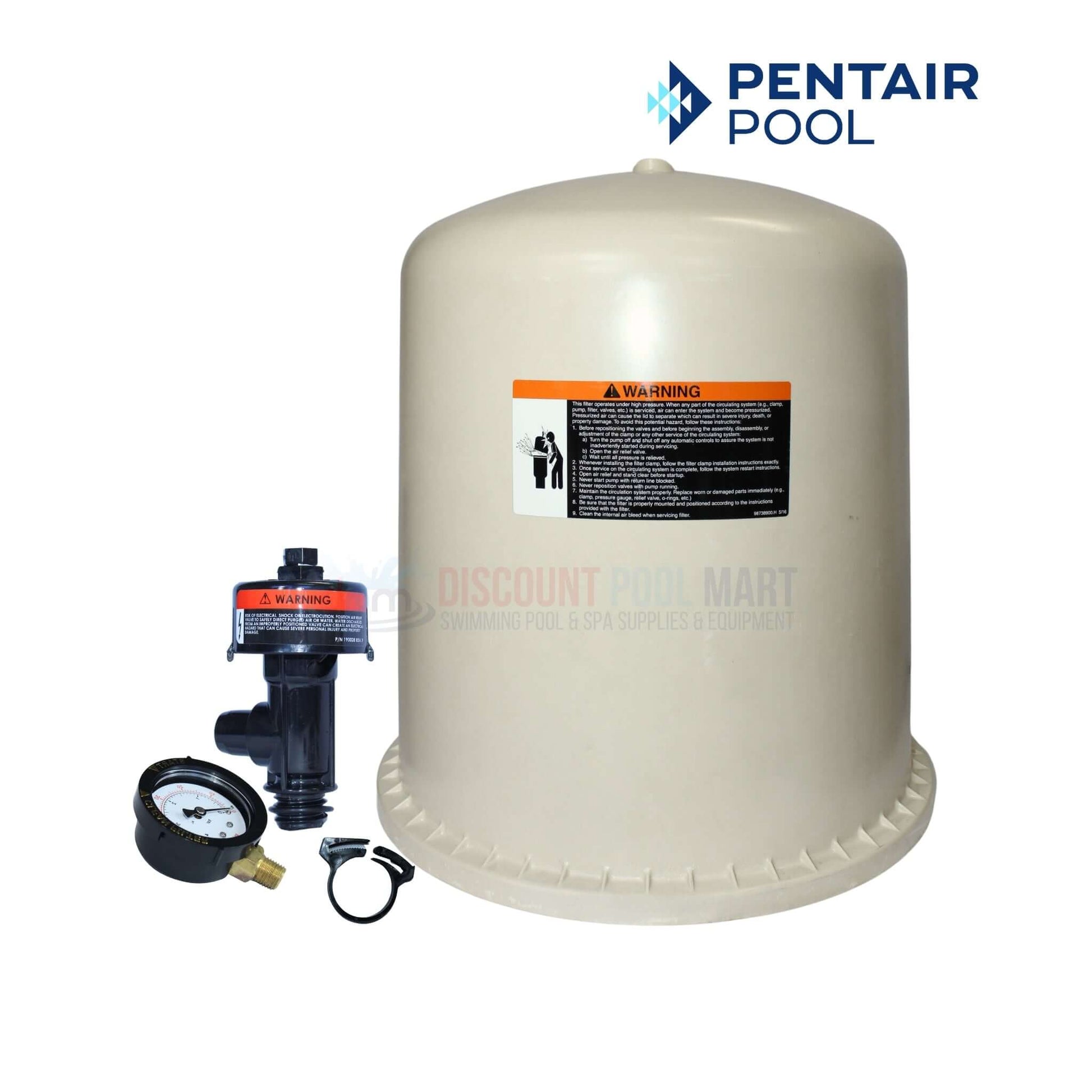 Pentair Tank Lid for SM and SMBW 4060 Filters by Discount Pool Mart, durable, corrosion-resistant, essential filtration component.