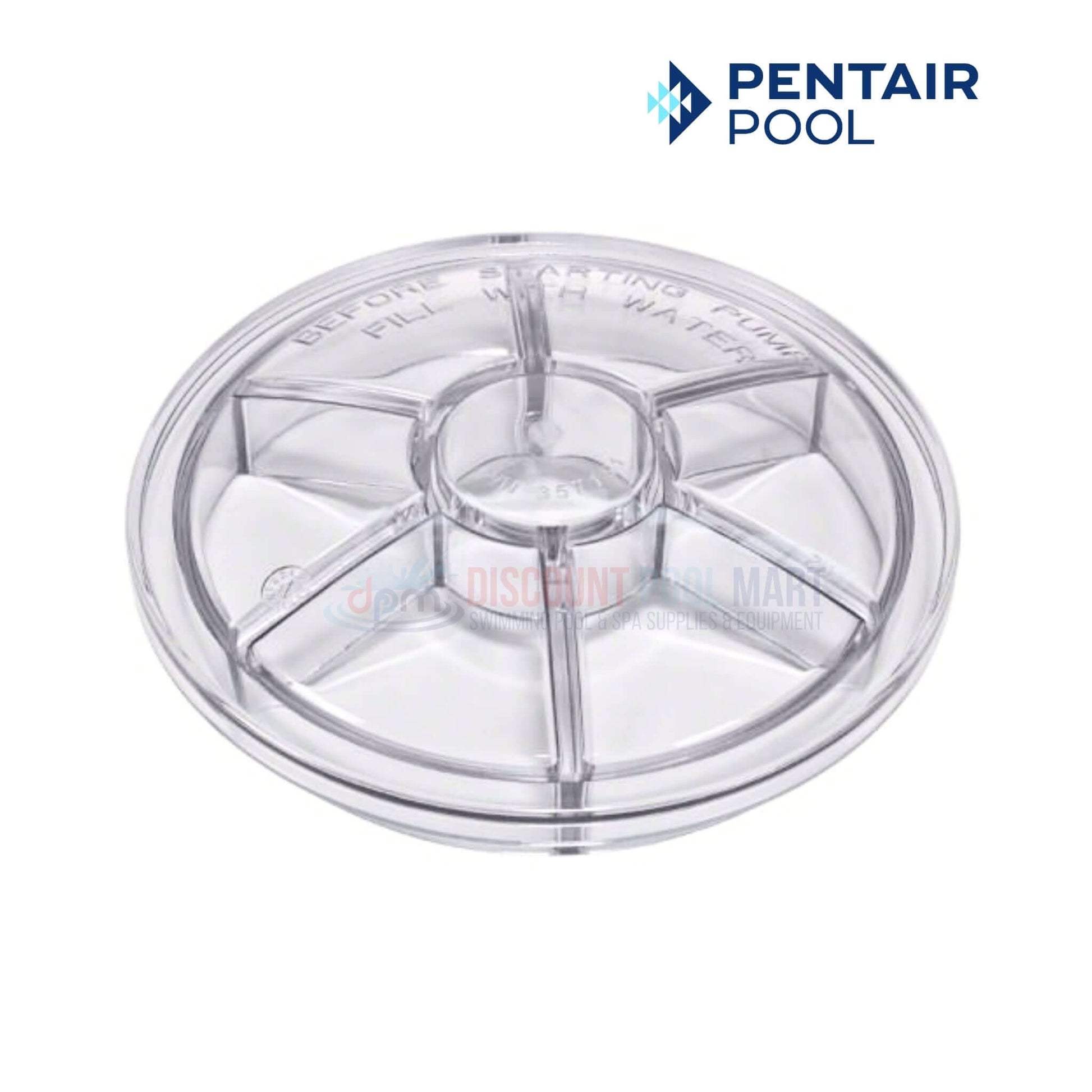 Pentair Trap Lid 070795 for old WhisperFlo pumps before 11/98, clear Lexan, from Discount Pool Mart (DPM)