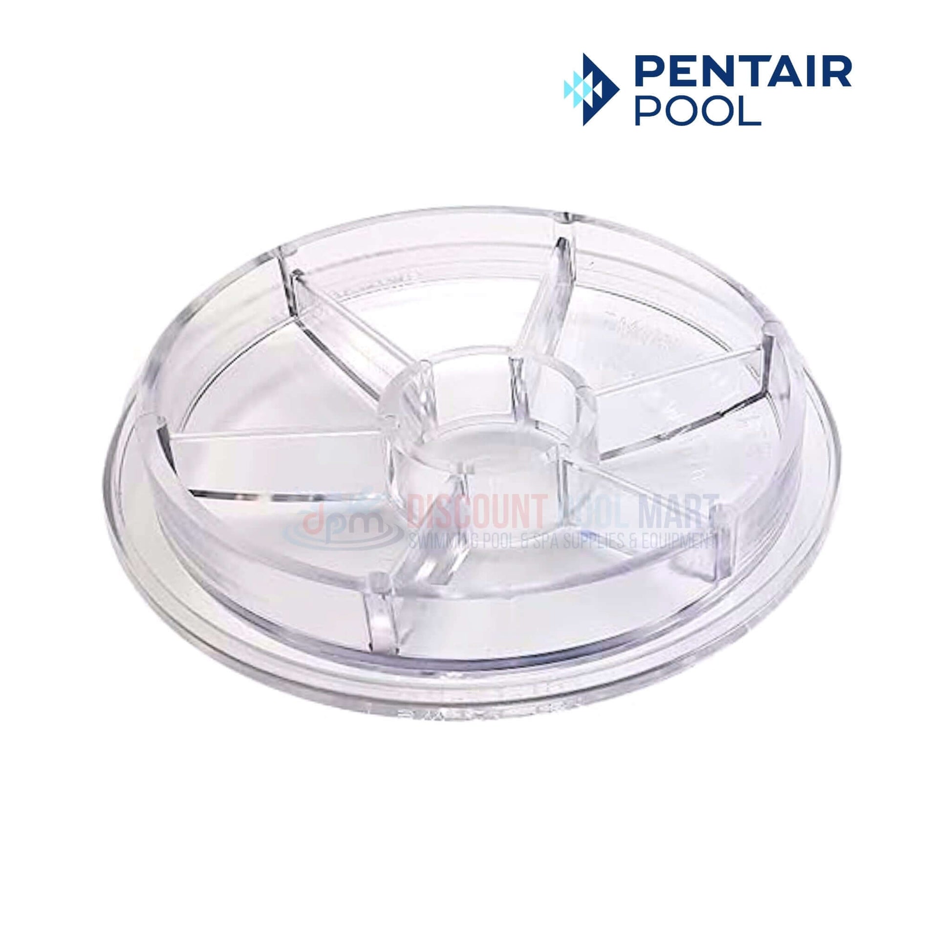 Pentair Trap Lid 070795 for old style WhisperFlo pumps. Clear Lexan lid from Discount Pool Mart DPM, essential for pre-1998 models.