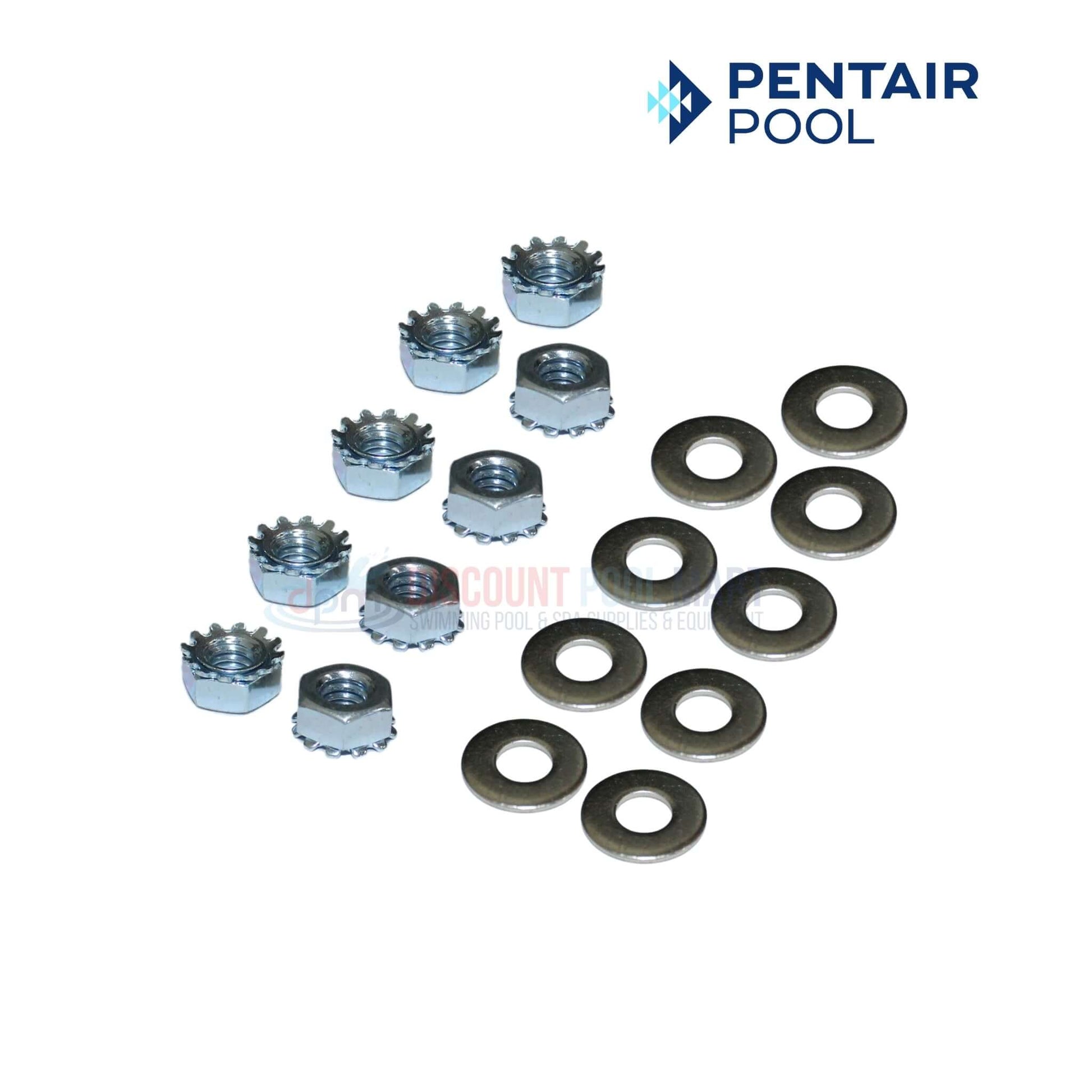 Pentair Pool hardware set including nuts and washers for reliable installation by Discount Pool Mart DPM.