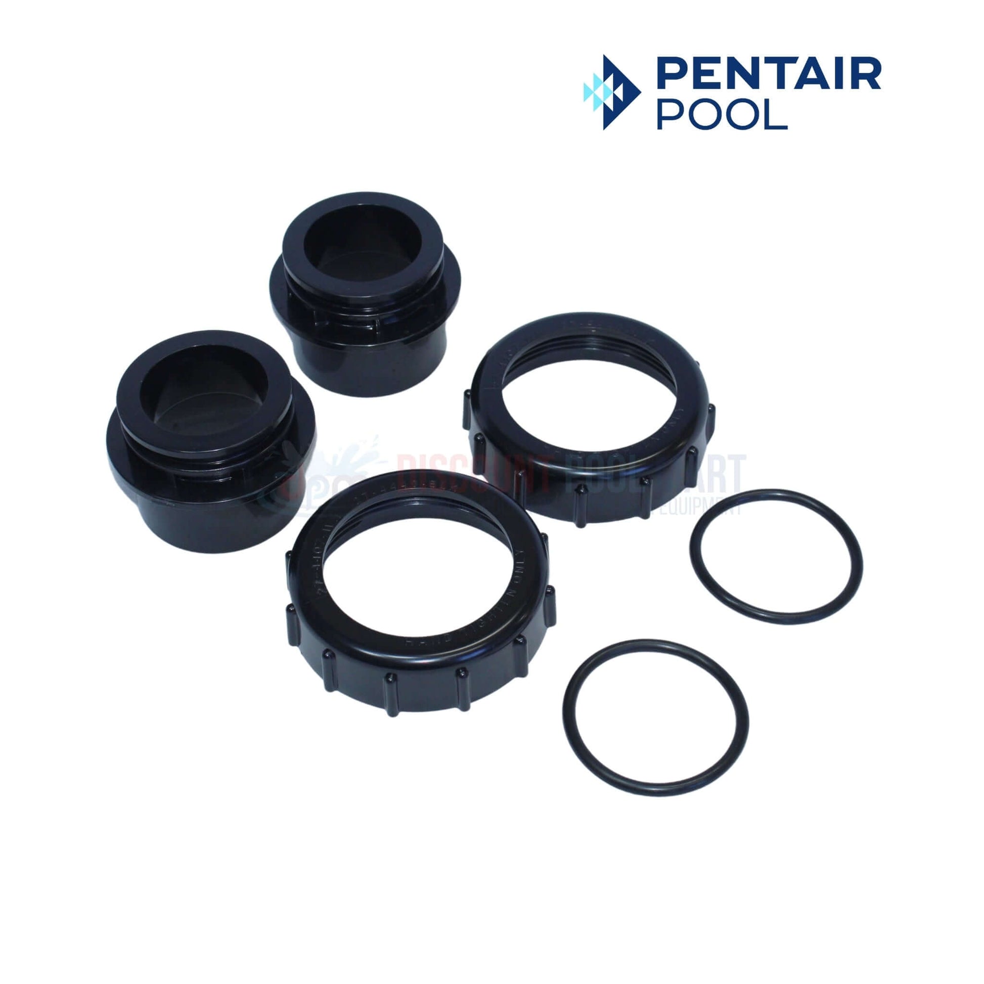 Pentair Union Adapter Kit for Clean & Clear Plus and FNS Plus, Black, by Discount Pool Mart DPM, model 270100.