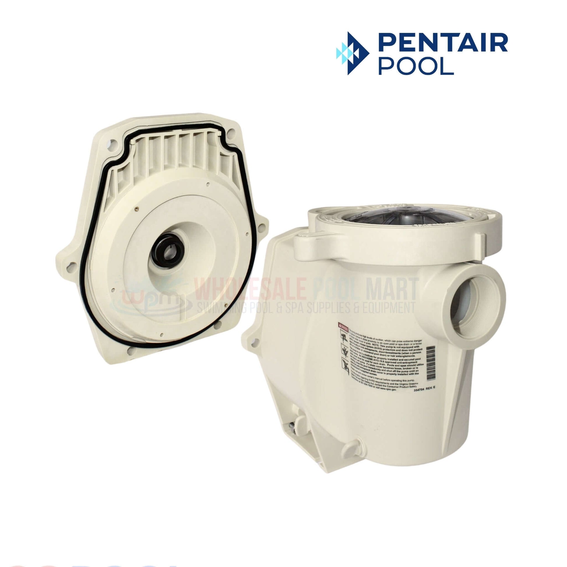 Pentair Volute Pot and Seal Plate Kit for Whisperflo & Intelliflo Pump - Part Number 357149 DPM Discount Pool Mart