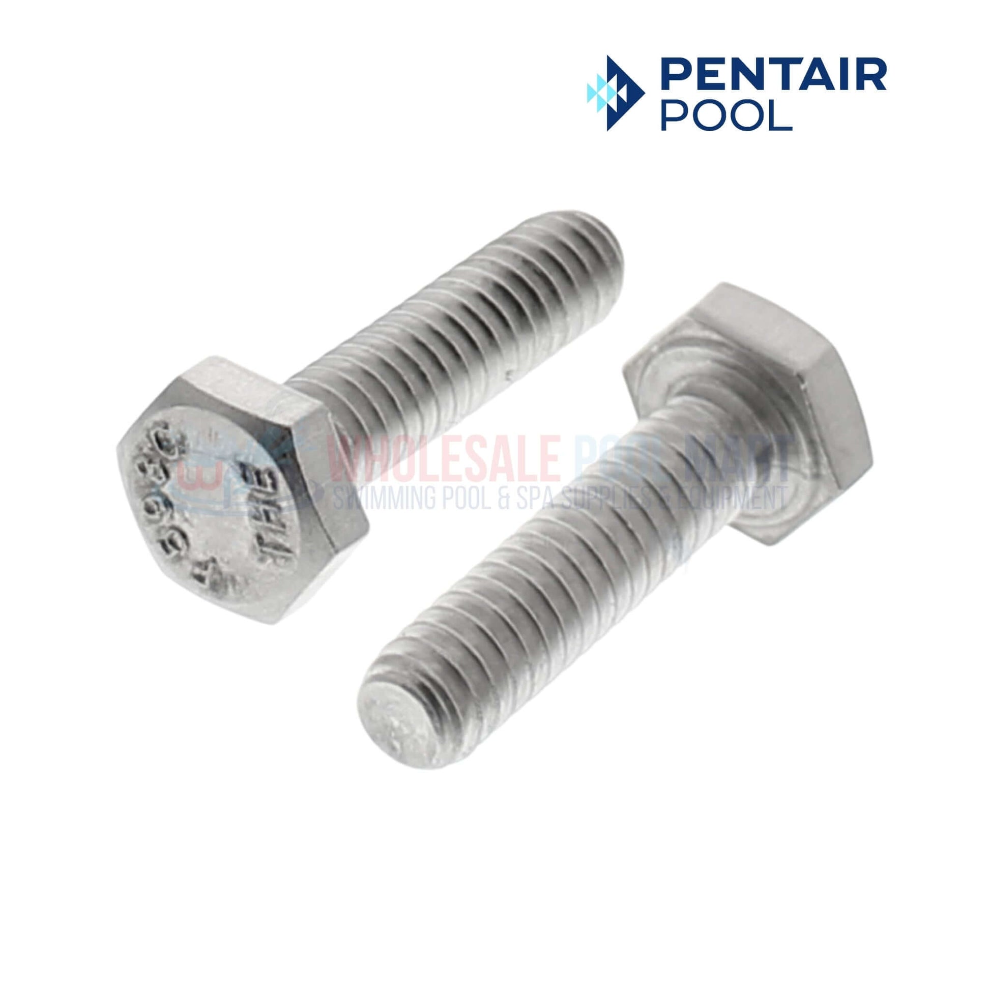 Pentair Pool stainless steel bolts for pool equipment maintenance and repair. Quality fasteners for durability and reliability.