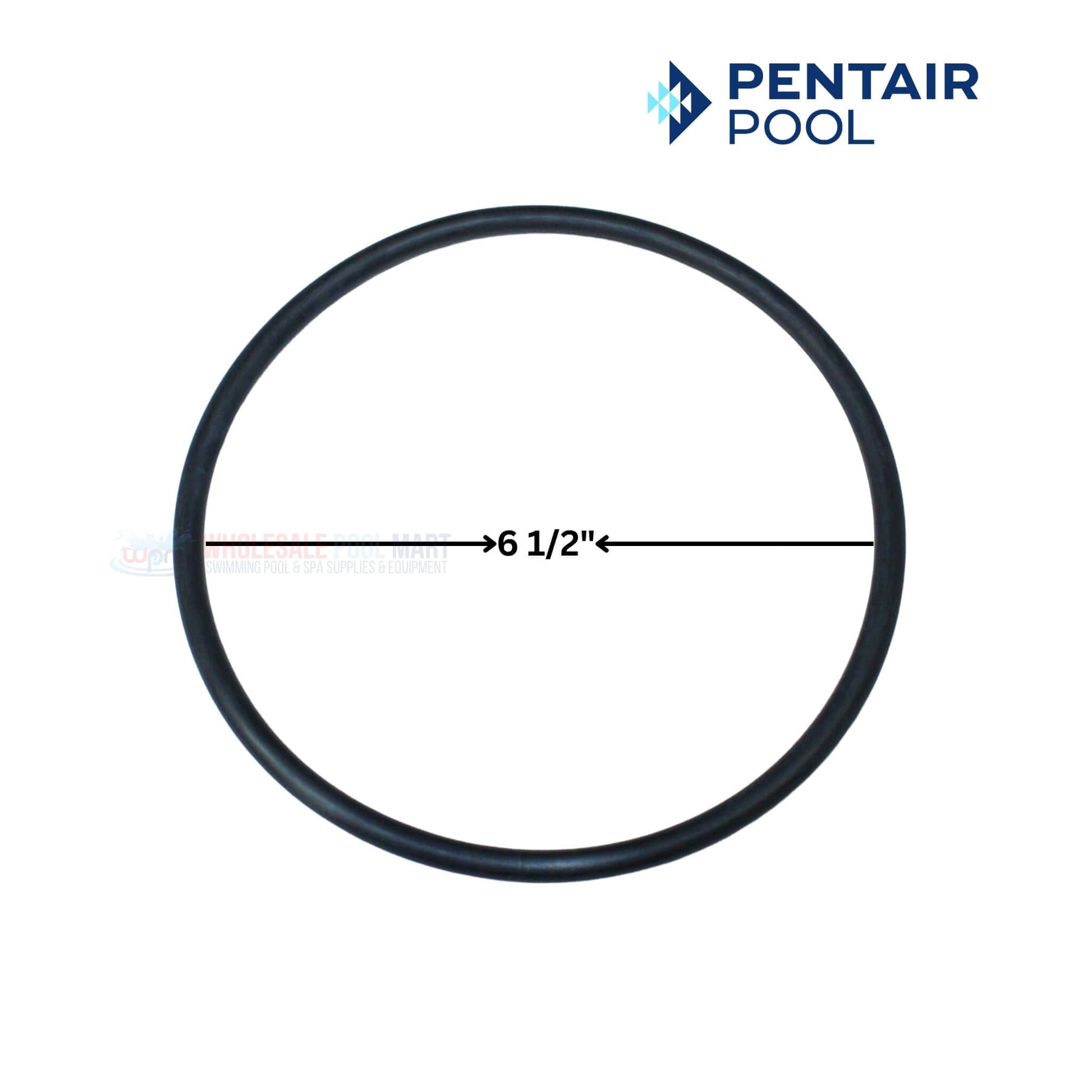 Pentair Pool rubber o-ring with 6 1/2" diameter, essential for pool equipment maintenance.