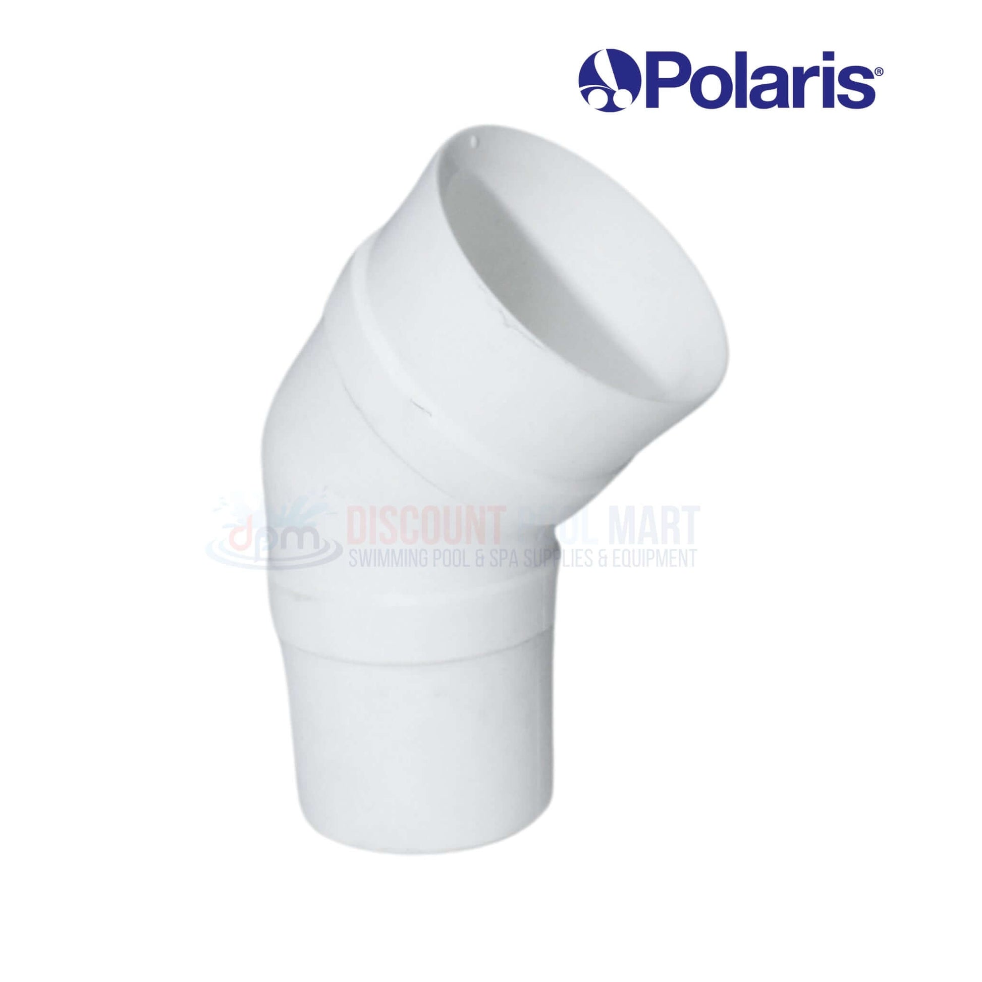 Polaris elbow fitting for pool systems at Discount Pool Mart DPM, essential for efficient plumbing connections in pools.