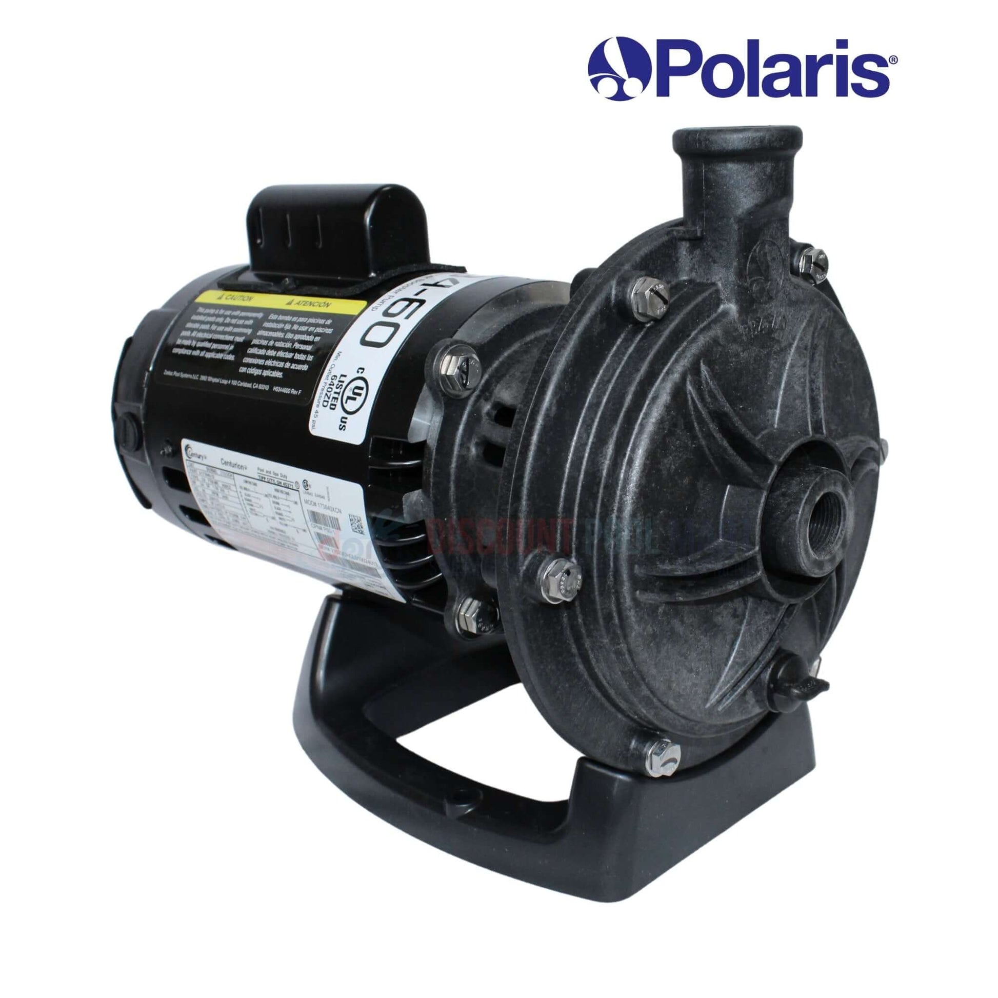 Polaris PB4-60 Booster Pump for pressure side pool cleaners at Discount Pool Mart DPM - 3/4 HP durable design.