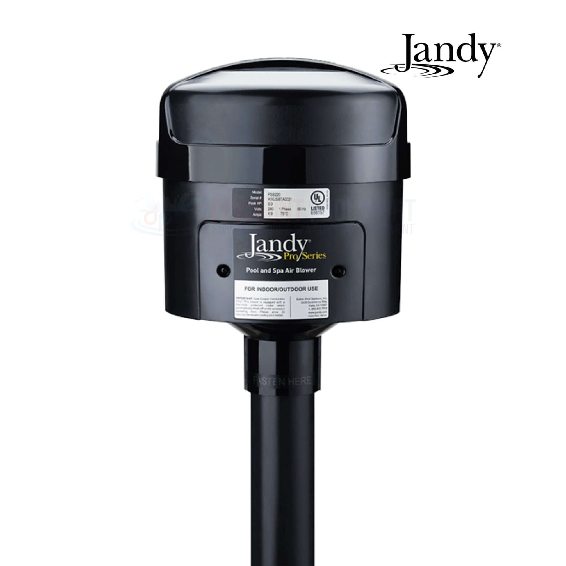 Jandy QT Air Blower PSB120 for pools and spas, 2HP 120V motor, quiet operation, from Discount Pool Mart DPM.